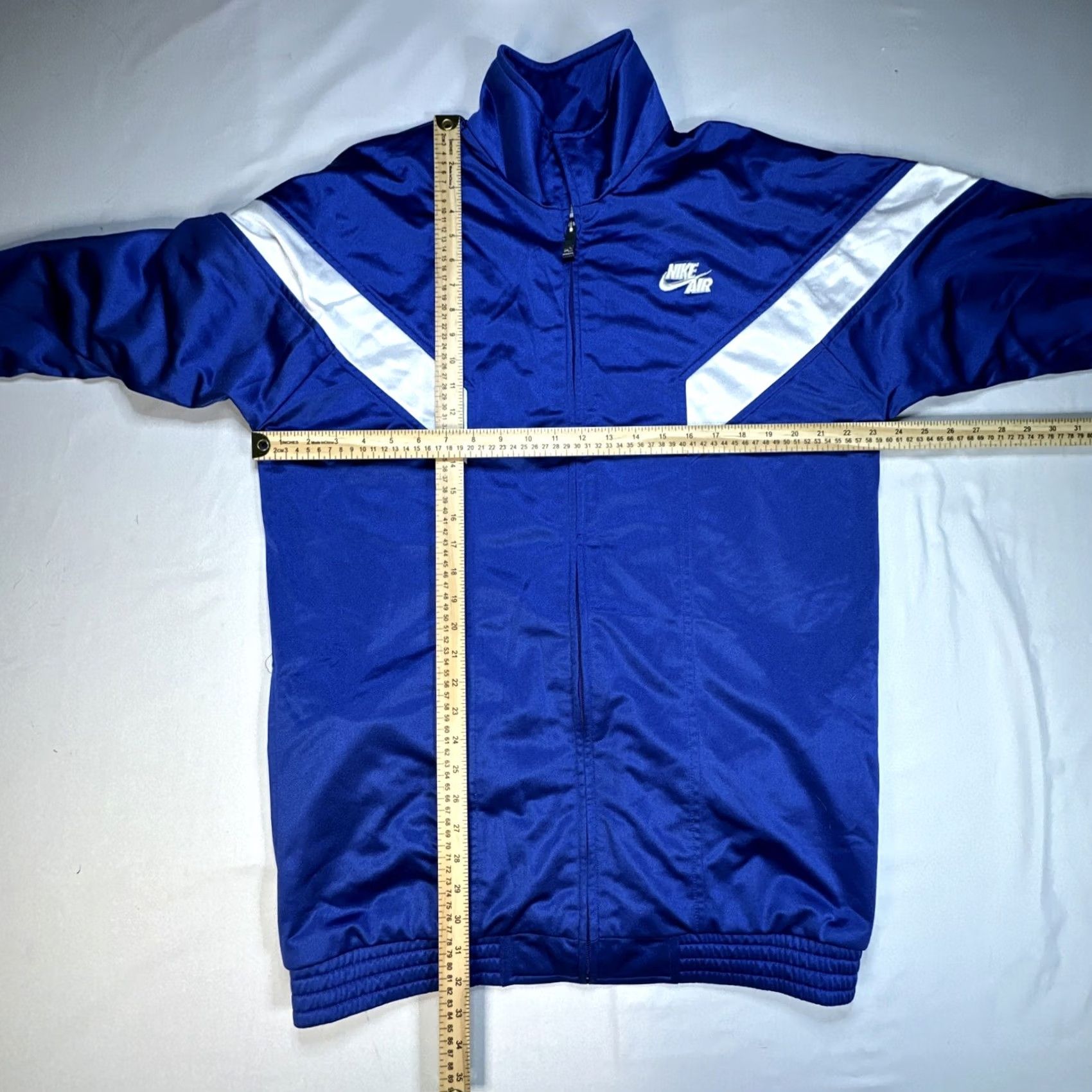 Nike VINTAGE Nike Air Track Jacket Full Zip Long Sleeve Blue M MT Mens Retro 90s Y2K Size US M / EU 48-50 / 2 - 2 Thumbnail