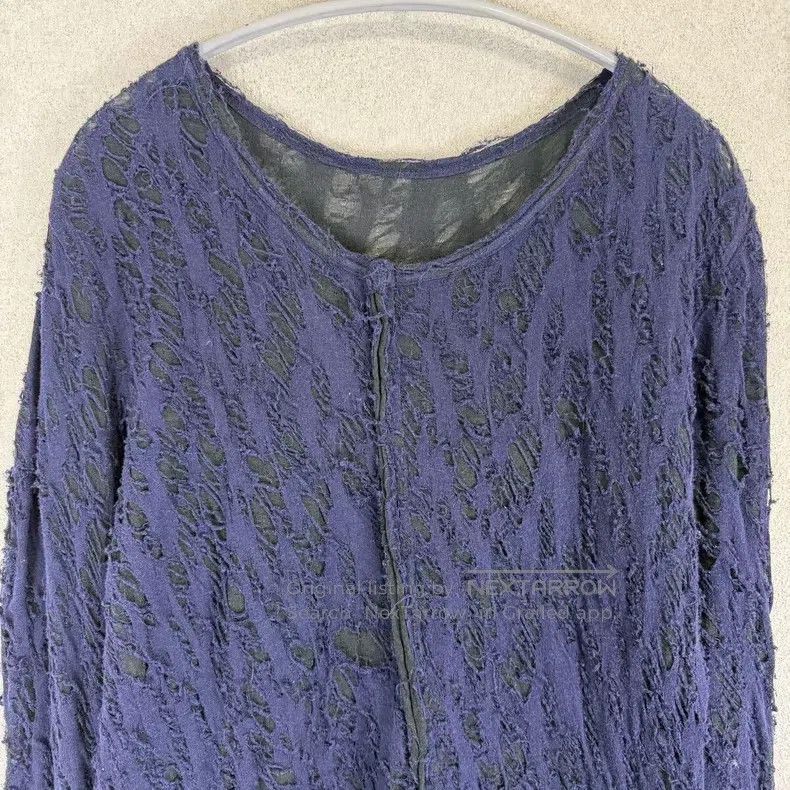 Yohji Yamamoto Yohji Yamamoto 12ss worn-out reversible see-through cotton Size US M / EU 48-50 / 2 - 2 Thumbnail