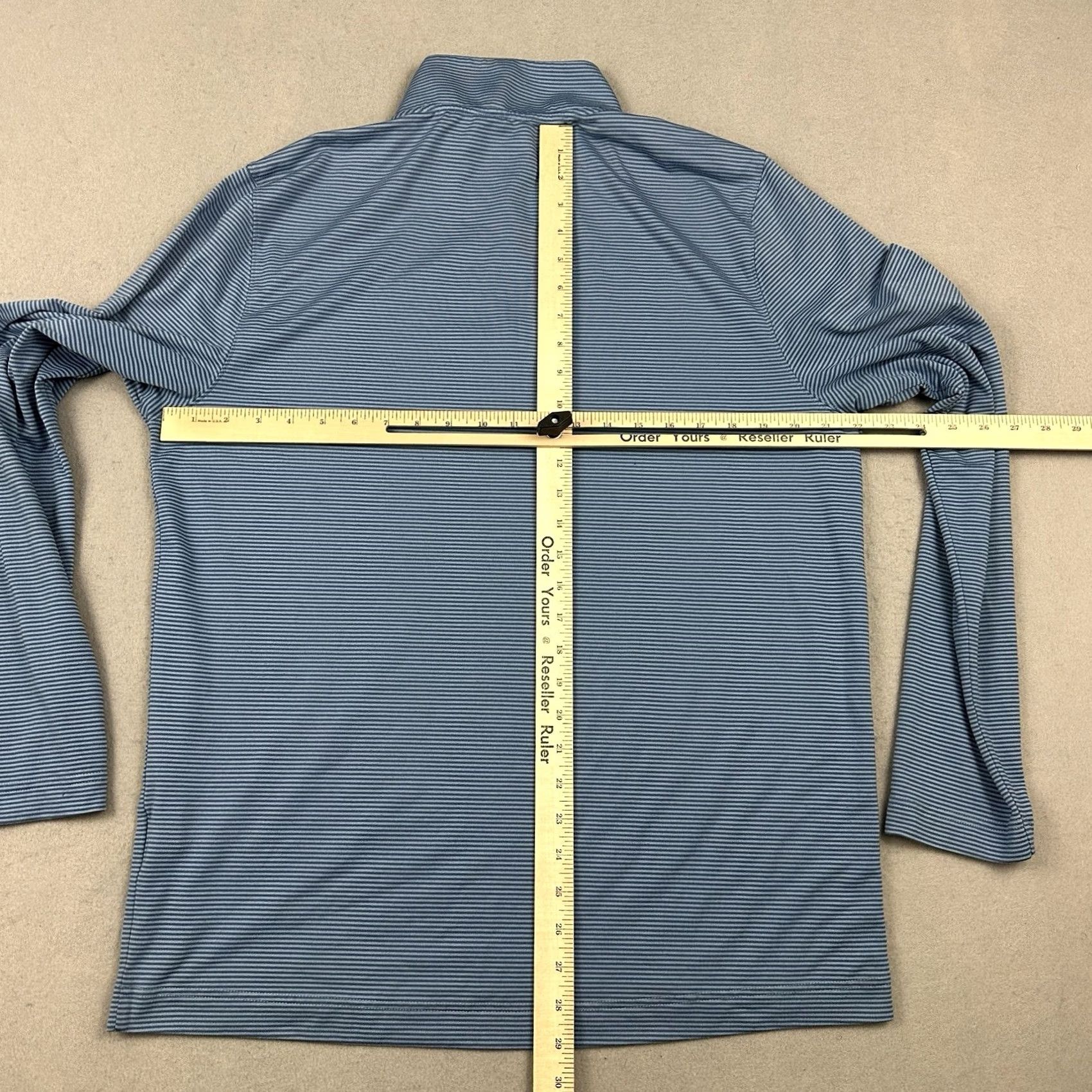 Southern Tide Southern Tide Sweater Men Large Blue Stripe 1/4 Zip Pullover Knit Logo L Size US L / EU 52-54 / 3 - 5 Thumbnail