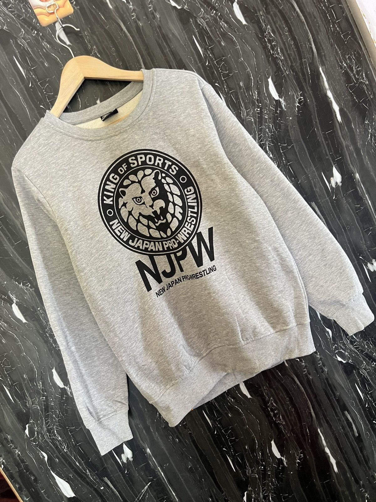 Japanese Brand NJPW SWEATSHIRT Size US L / EU 52-54 / 3 - 3 Thumbnail