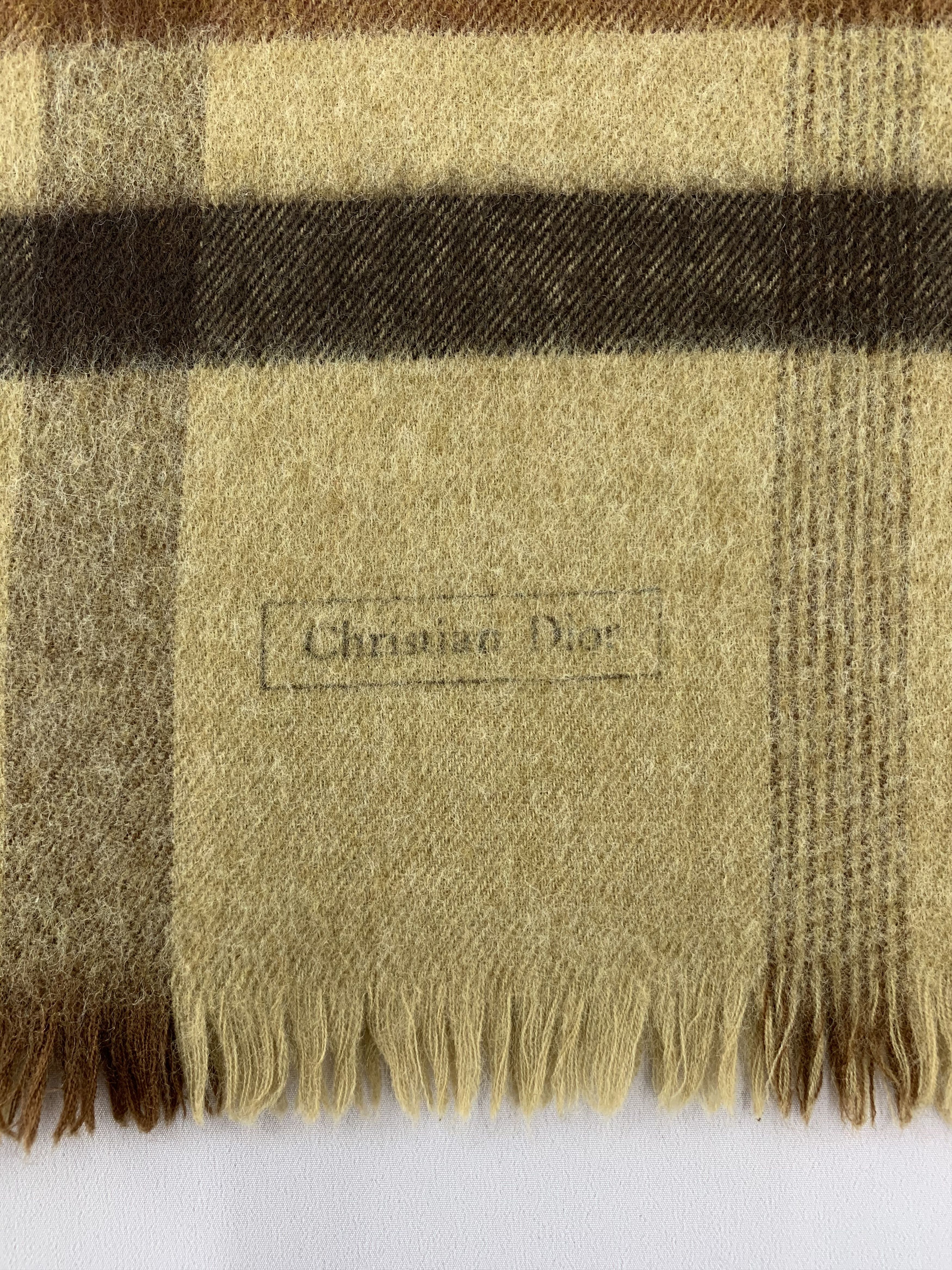 Christian Dior Monsieur Christian Dior Scarf Wool Muffler Neck Wrap BL5148 Size ONE SIZE - 3 Thumbnail