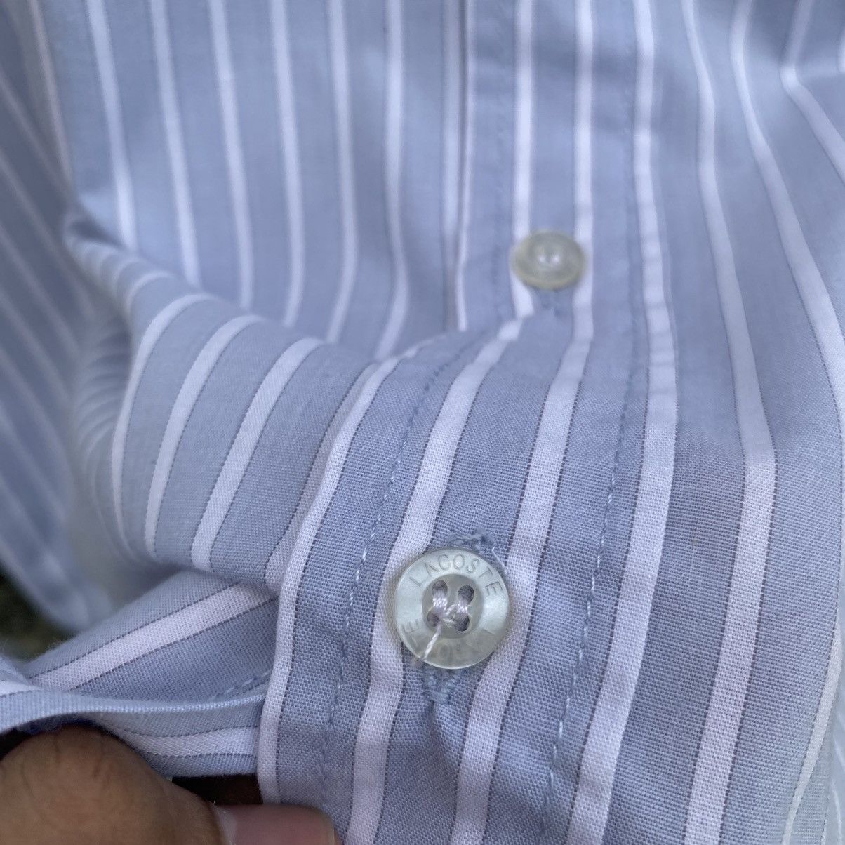 Lacoste × Other × Vintage Vintage Lacoste Blue Striped Short Sleeve 👕 Size US M / EU 48-50 / 2 - 3 Thumbnail