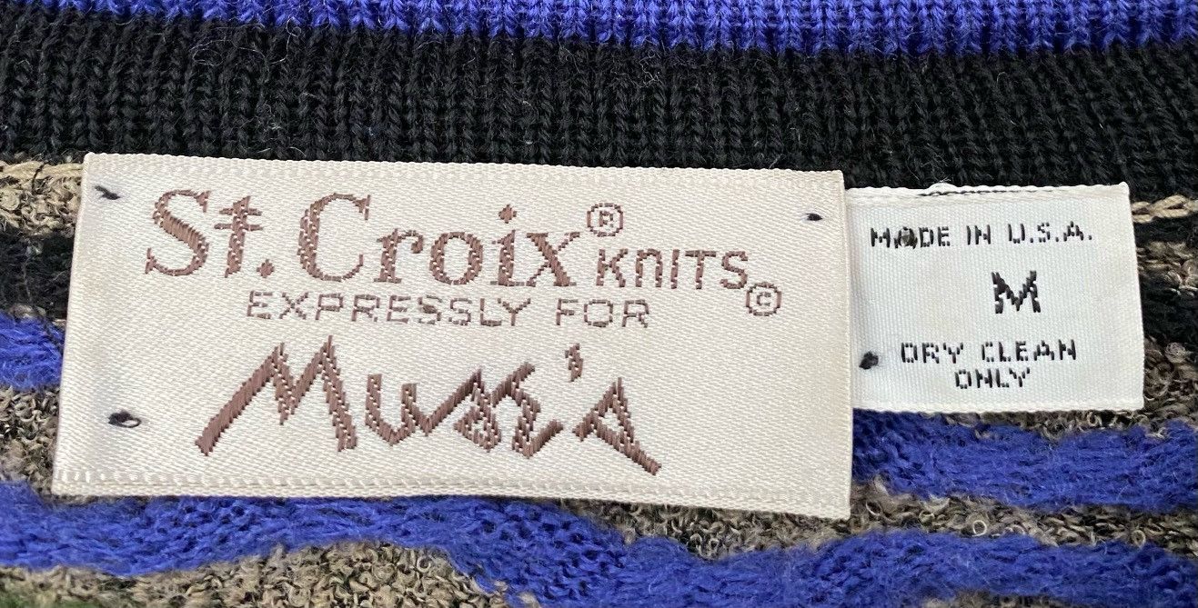St. Croix 80’s St. Croix Multicolor Textured Patterned Sweater Large Size US L / EU 52-54 / 3 - 4 Thumbnail