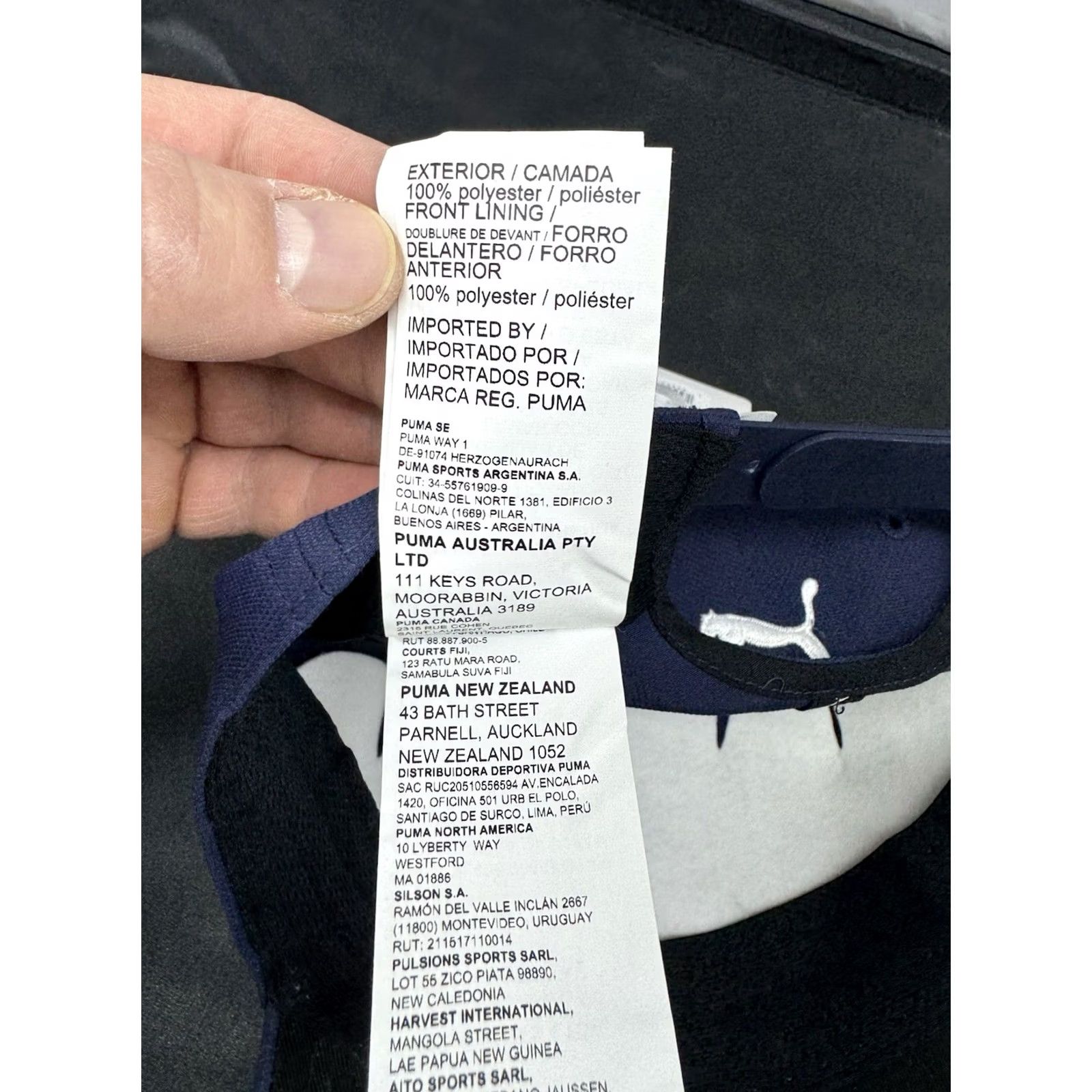 Puma PUMA Mercedes Benz Blue Golf Hat Cap Adjustable White Logo Embroidered Strapback One Size Unisex Adults Size ONE SIZE - 6 Thumbnail