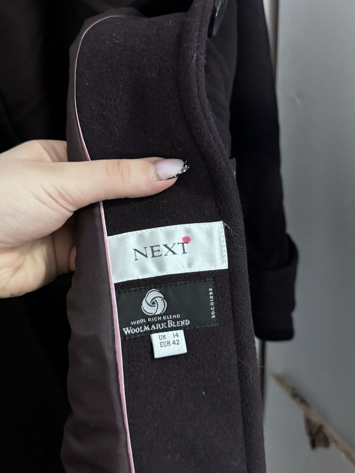 NEXT Next Luxury Italian Limonta Fabric Trench Coat Navy Blue Size XL / US 12-14 / IT 48-50 - 6 Thumbnail