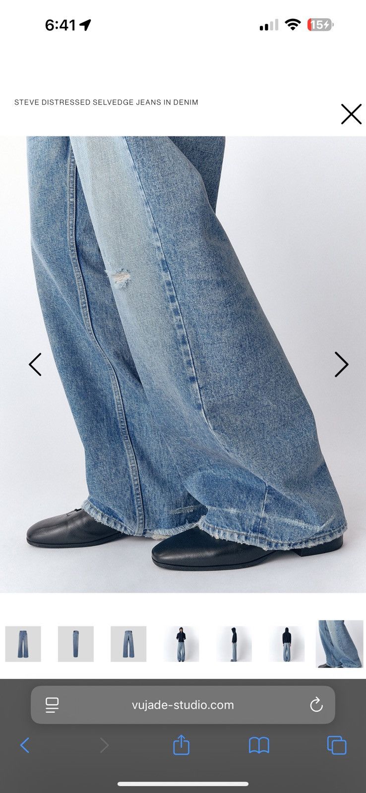 Vuja De Steve Distressed Selvedge Denim