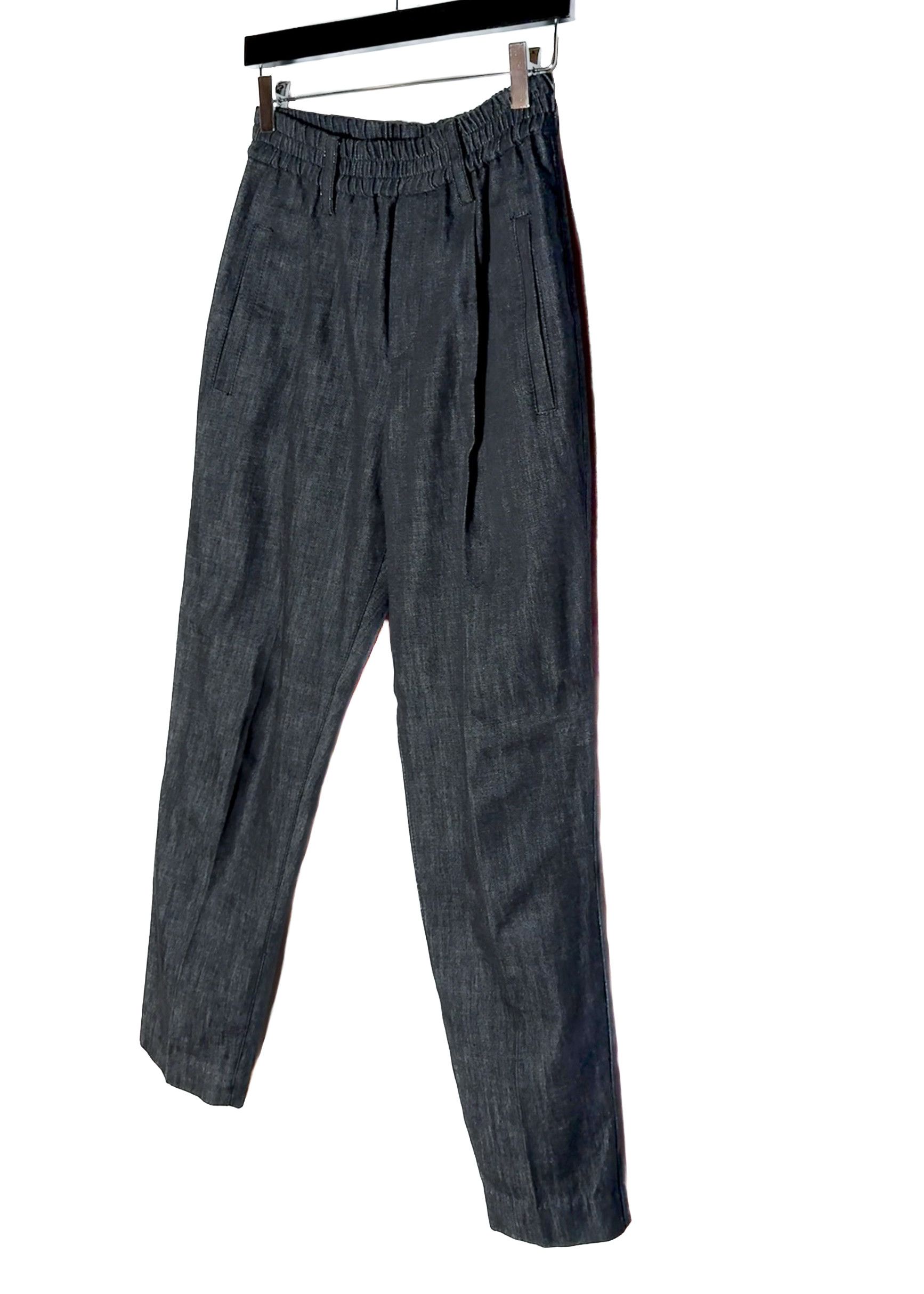 Brunello Cucinelli Brunello Cucinelli High Waisted Blue Black Jogger Jeans Size 26" / US 2 / IT 38 - 2 Thumbnail
