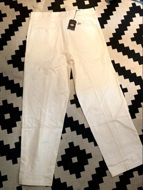 Dickies Pop Trading Company work pants off white 33 new Size US 33 - 4 Thumbnail