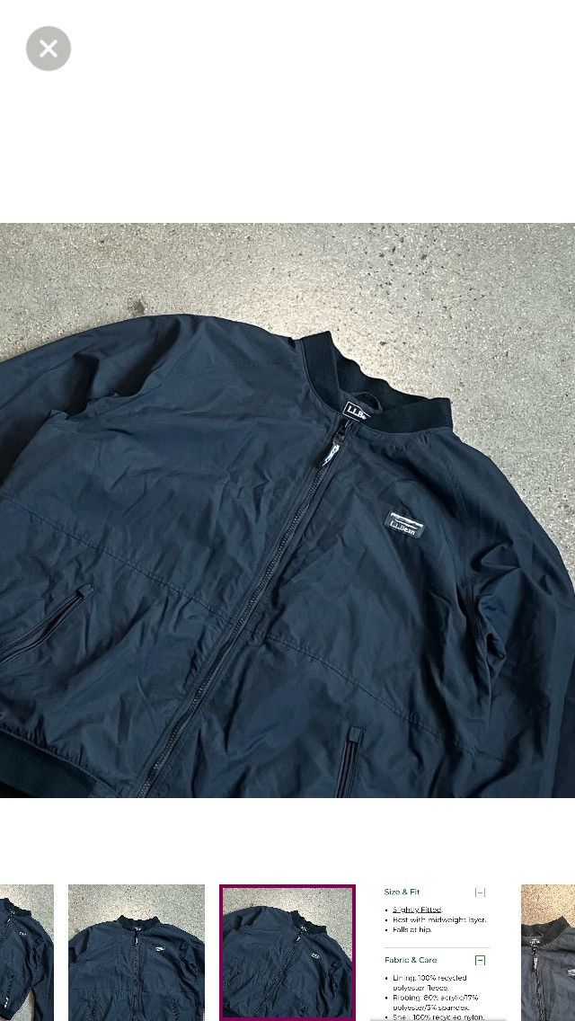 Lands' End Lands End Men’s 3 Season Bomber Jacket XXL Size US XXL / EU 58 / 5 - 5 Thumbnail
