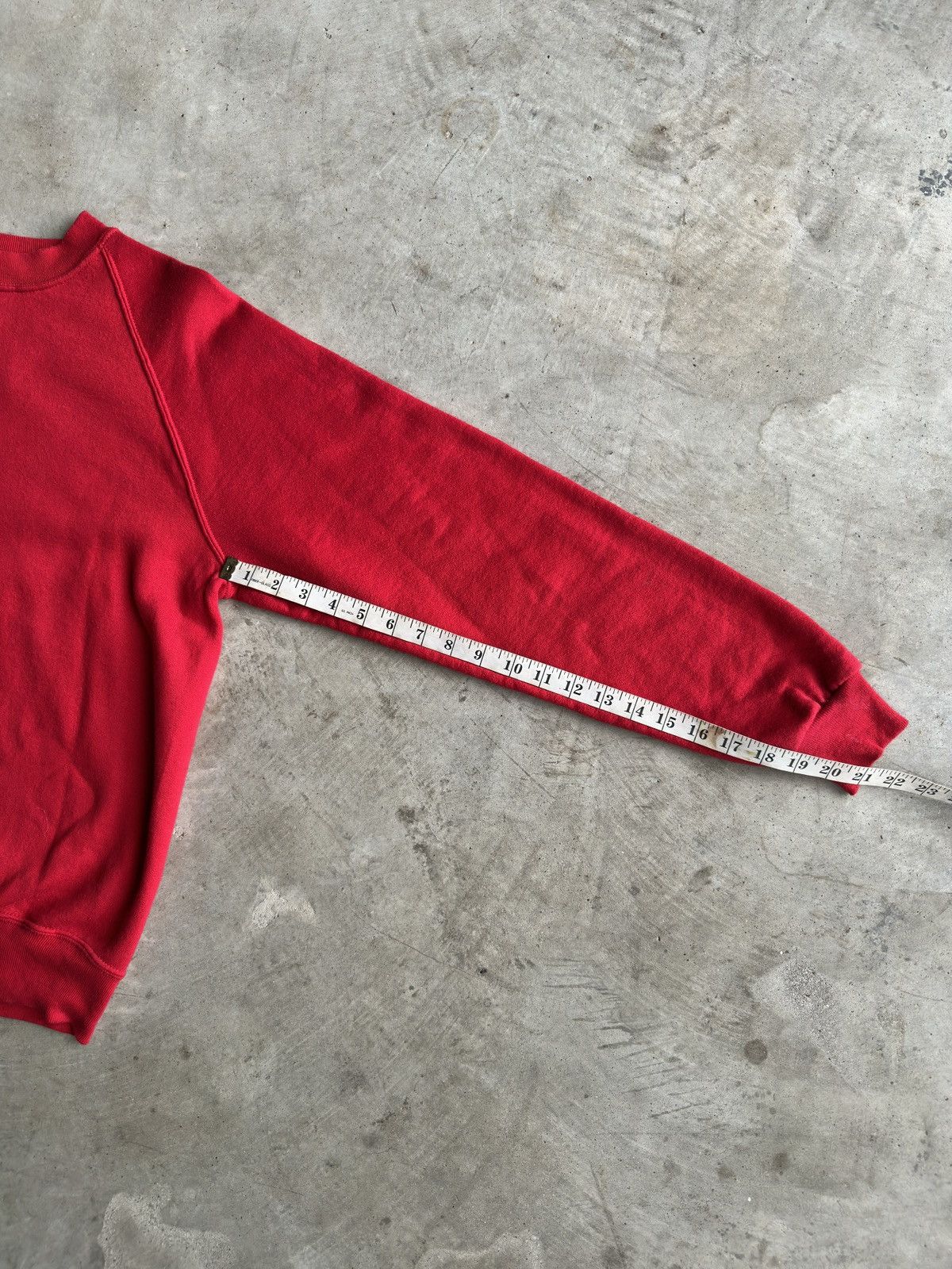 Jerzees Vintage 80s Blank Red Sweatshirt - L Size US L / EU 52-54 / 3 - 5 Thumbnail