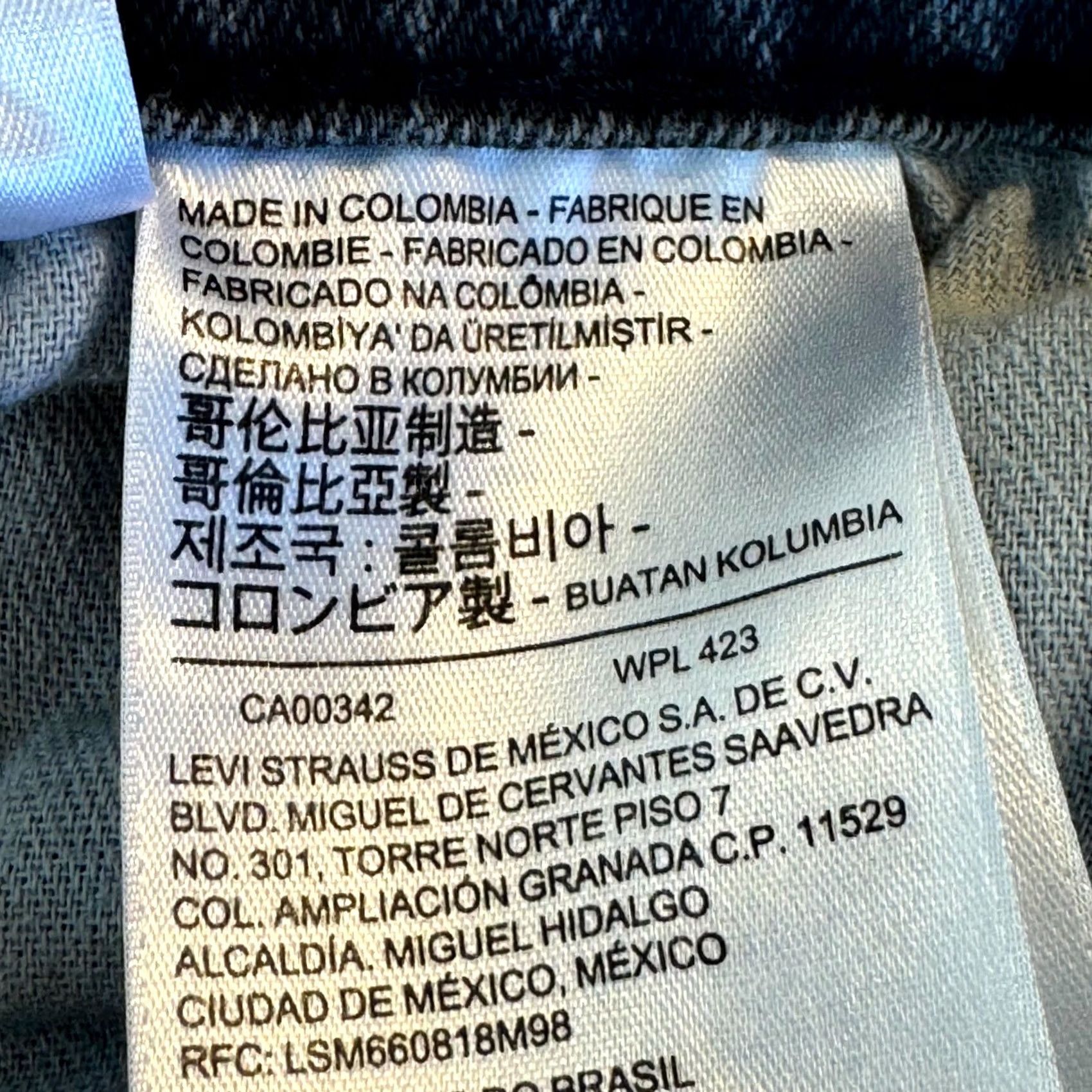 Levi's Levi's 559 Jeans Men's 40X30 Gray Denim Stretch Straight Leg Zip Fly 5-Pockets Size US 40 / EU 56 - 5 Thumbnail