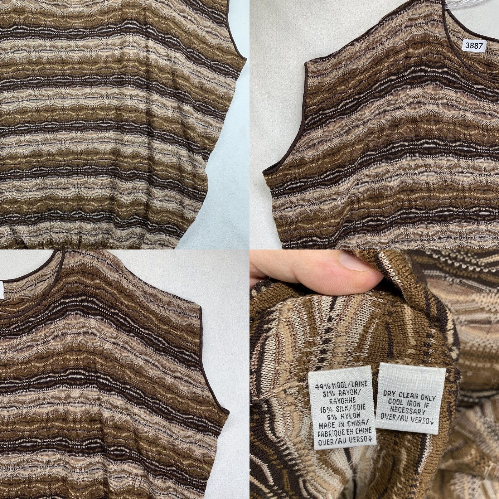 Vintage VINTAGE DB Life Women’s Sweater Pullover Short Sleeve Knit Casual 80s 90s Brown Size L Size L / US 10 / IT 46 - 8 Thumbnail