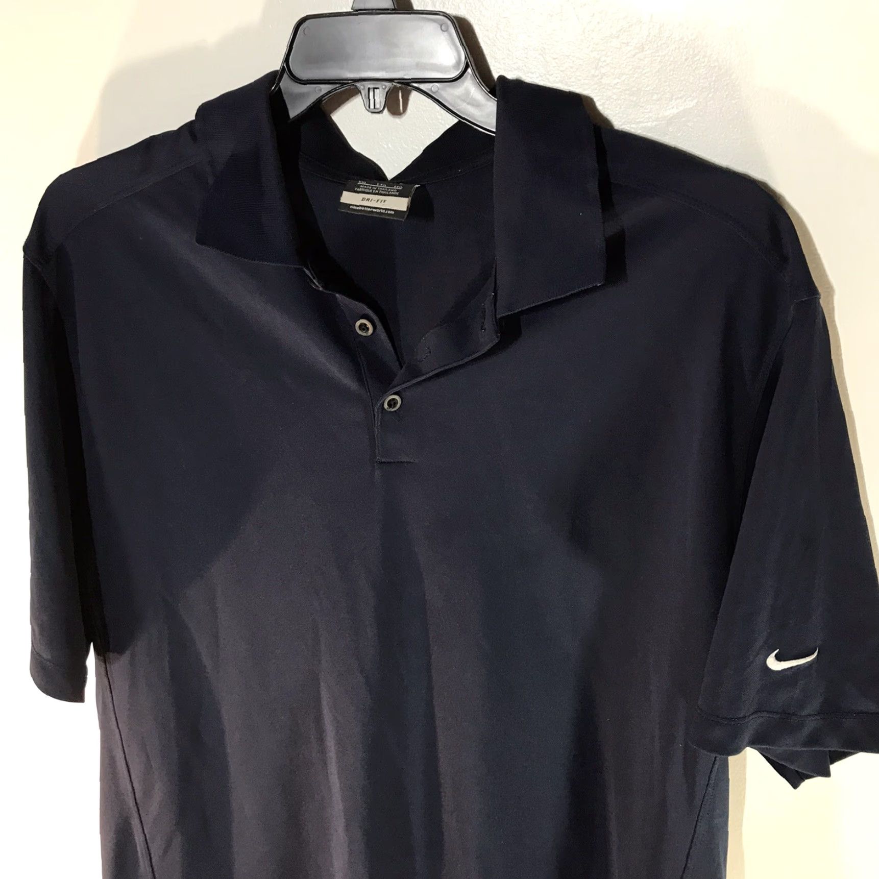 Nike Nike Golf Dri Fit Navy 1/4 Button Polo Shirt Mens Size XXL Size US XXL / EU 58 / 5 - 2 Thumbnail