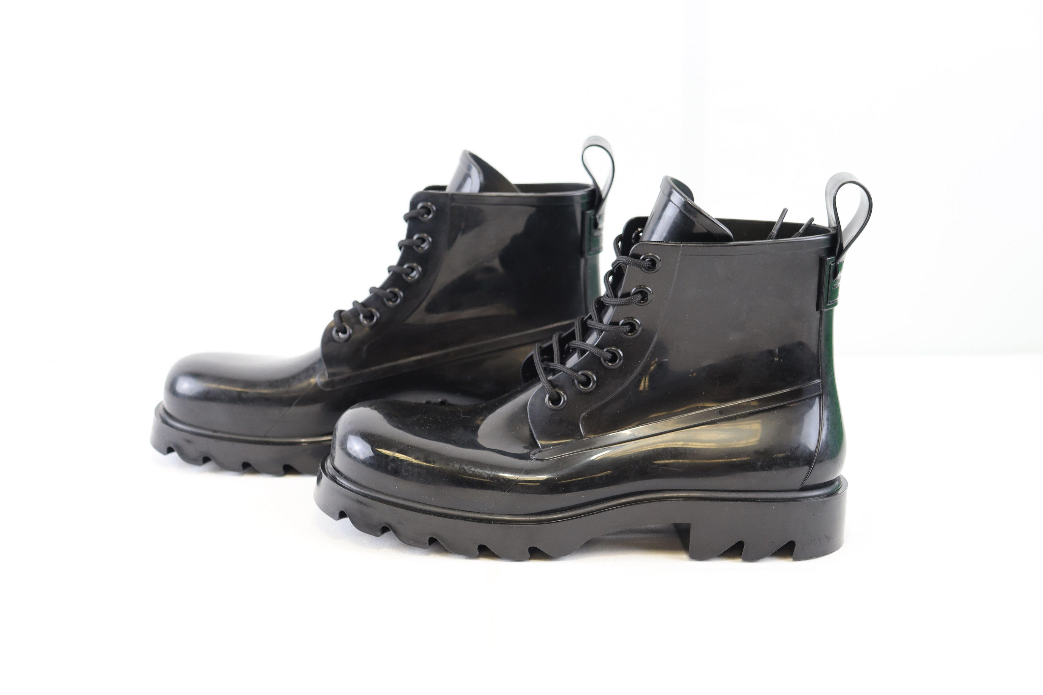 Bottega Veneta o1rshd1 Strider Shiny Rubber Boots in Black Size US 11 / EU 44 - 7 Thumbnail