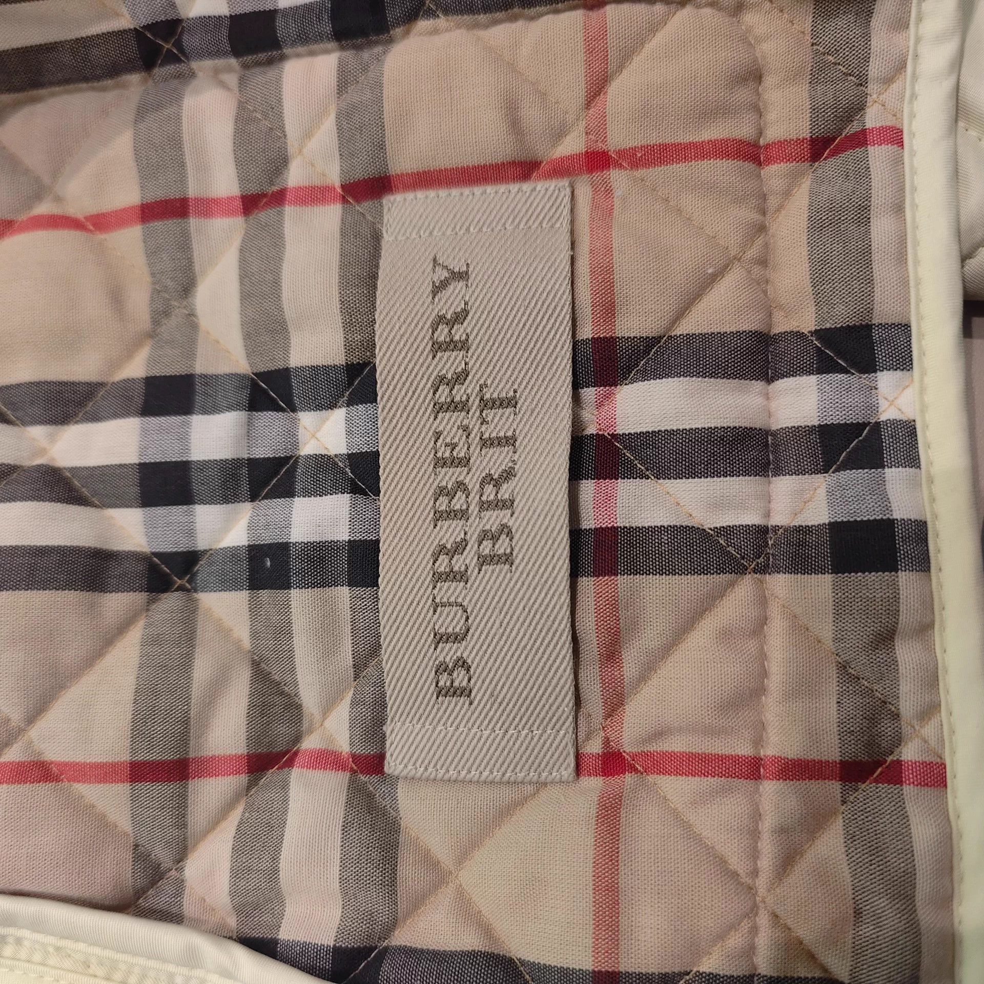 Burberry Burberry 99 New Cream Cotton Jacket Size XS / US 0-2 / IT 36-38 - 5 Thumbnail