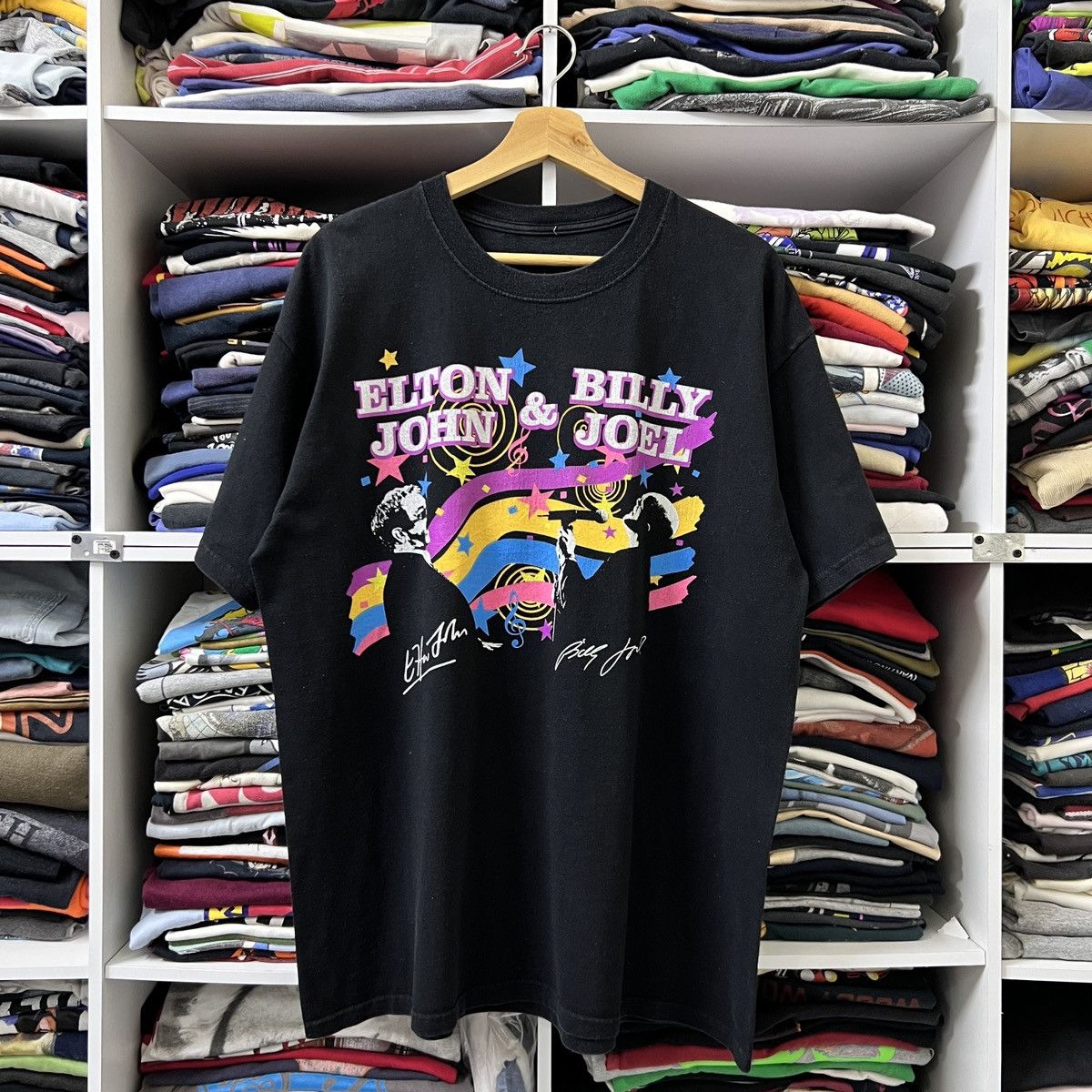 Band Tees VTG ELTON JOHN & BILLY JOEL Size US XL / EU 56 / 4 - 1 Thumbnail