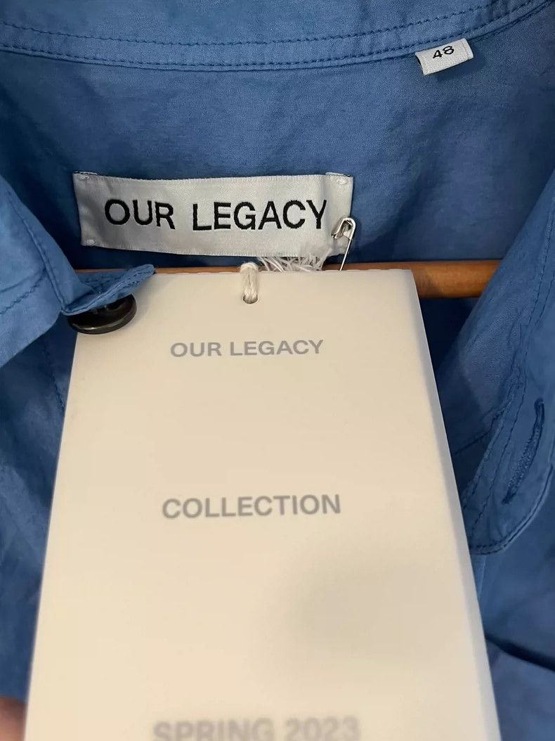 Our Legacy our legacy Blue silhouette cotton shirt Size US M / EU 48-50 / 2 - 4 Thumbnail