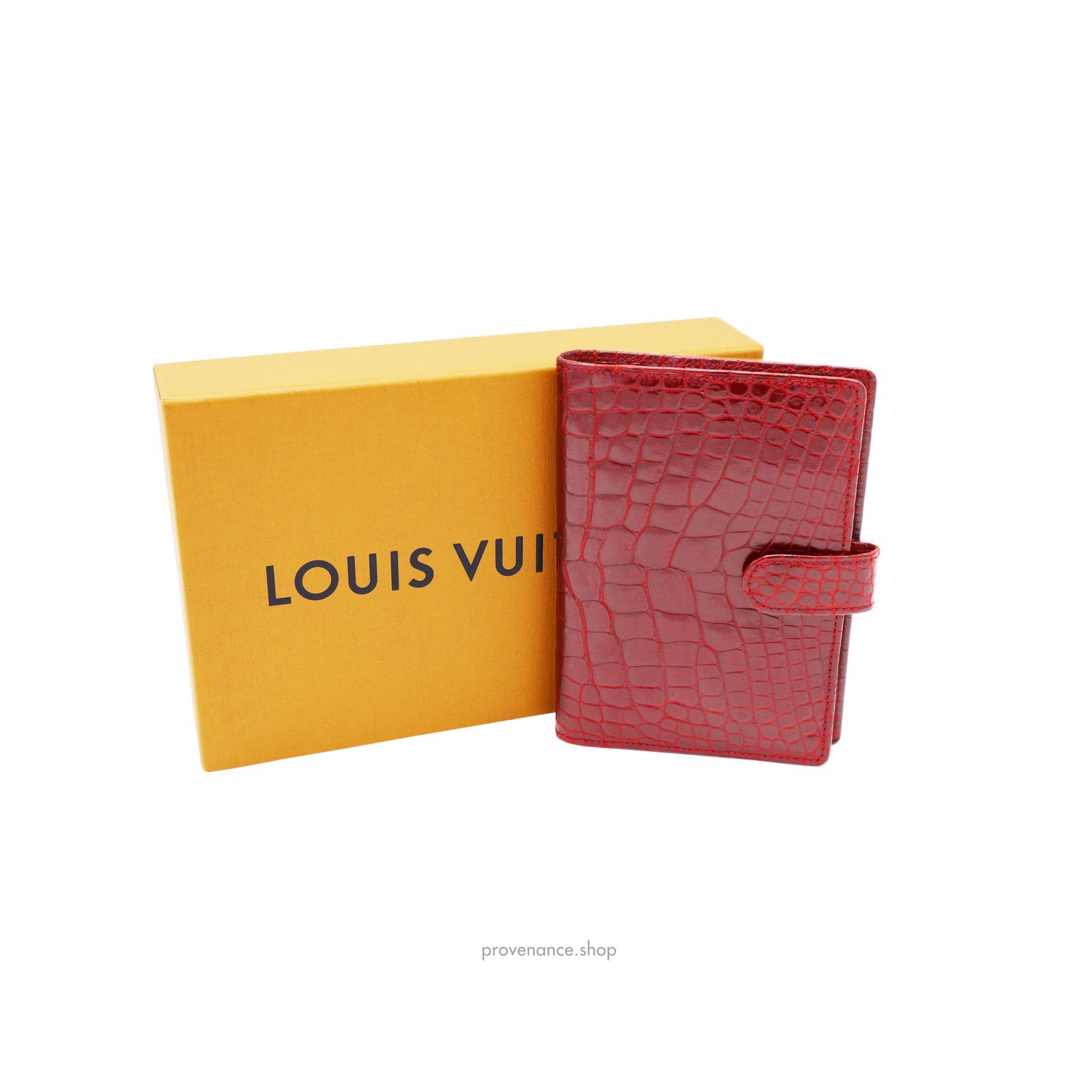 Louis Vuitton 🔴Louis Vuitton Agenda Fonctionnel PM - Alligator Rubis Size ONE SIZE - 1 Thumbnail
