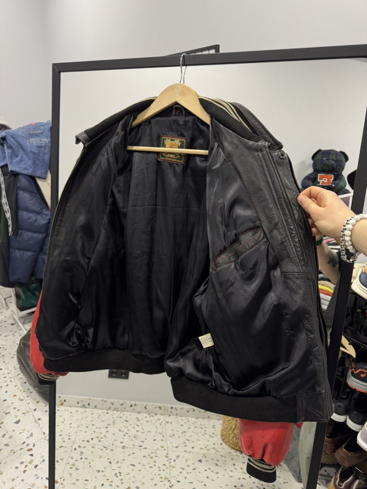 Other Gringo vintage leather varsity jacket size L Size US L / EU 52-54 / 3 - 6 Thumbnail