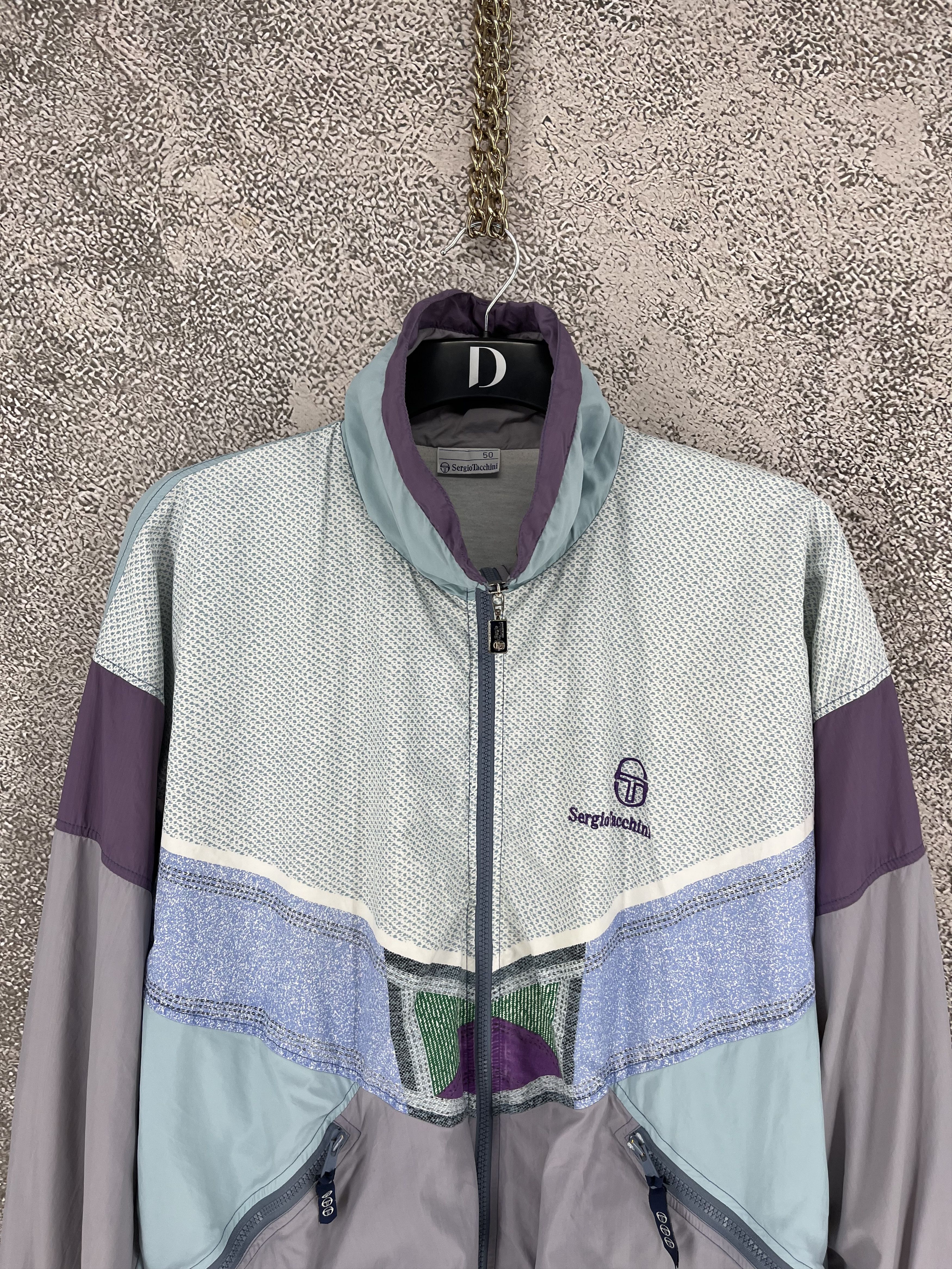 Sergio Tacchini VINTAGE Sergio Tacchini Track Suit Light Jacket + Pants Set Size US M / EU 48-50 / 2 - 8 Thumbnail