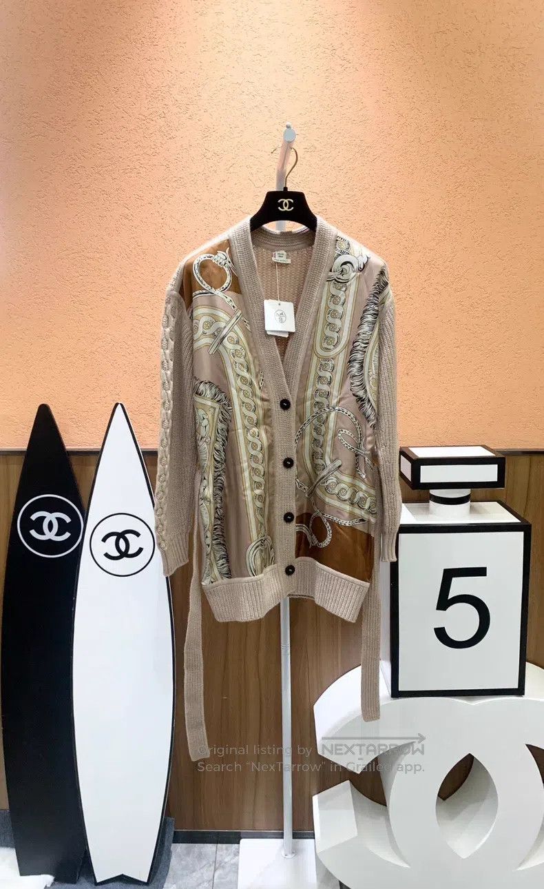 Hermes Hermes Wool cardigan Size XXS / US 00 / IT 34 - 1 Thumbnail