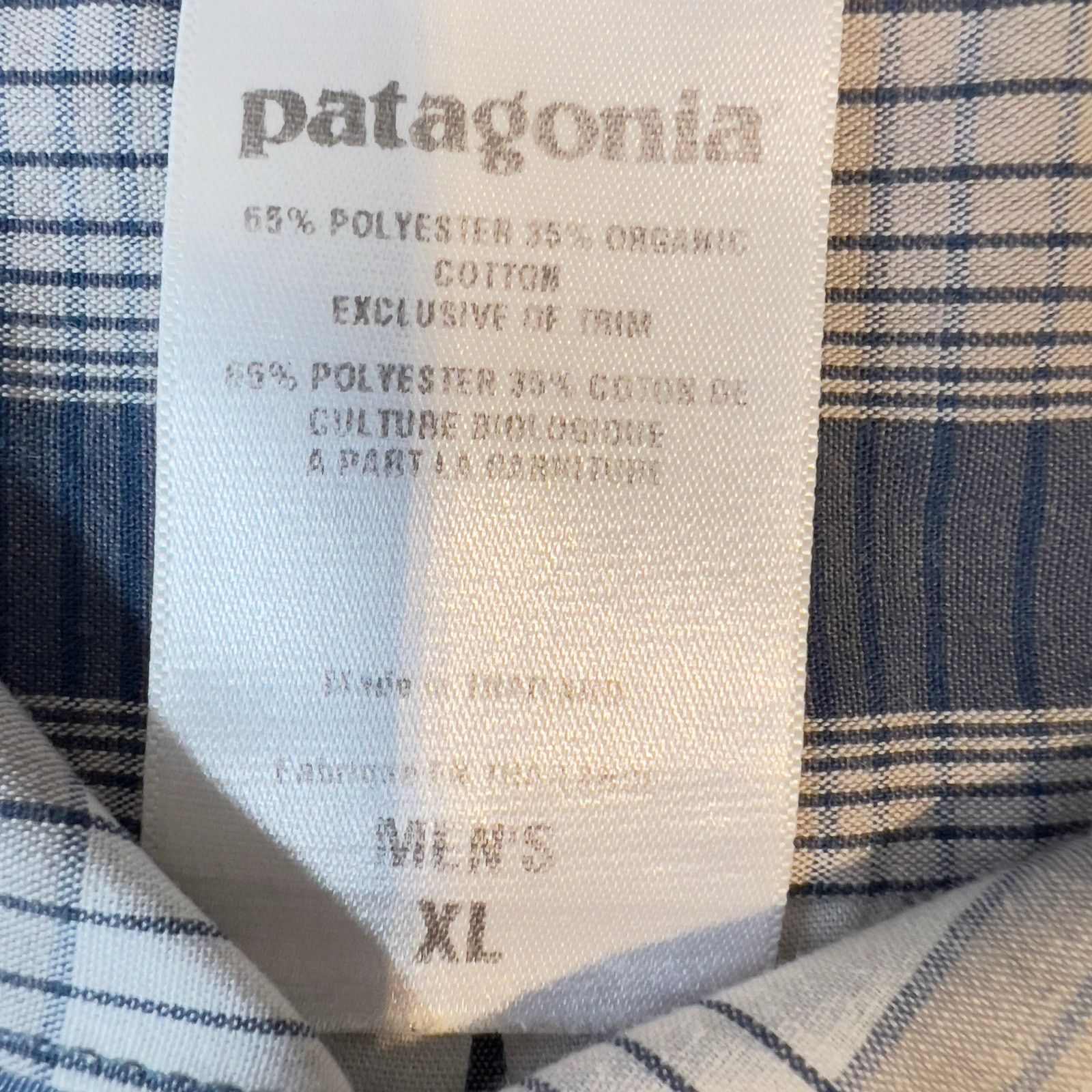 Patagonia Patagonia Organic Cotton Button Shirt Mens XL Pocket Outdoor Size US XL / EU 56 / 4 - 3 Thumbnail