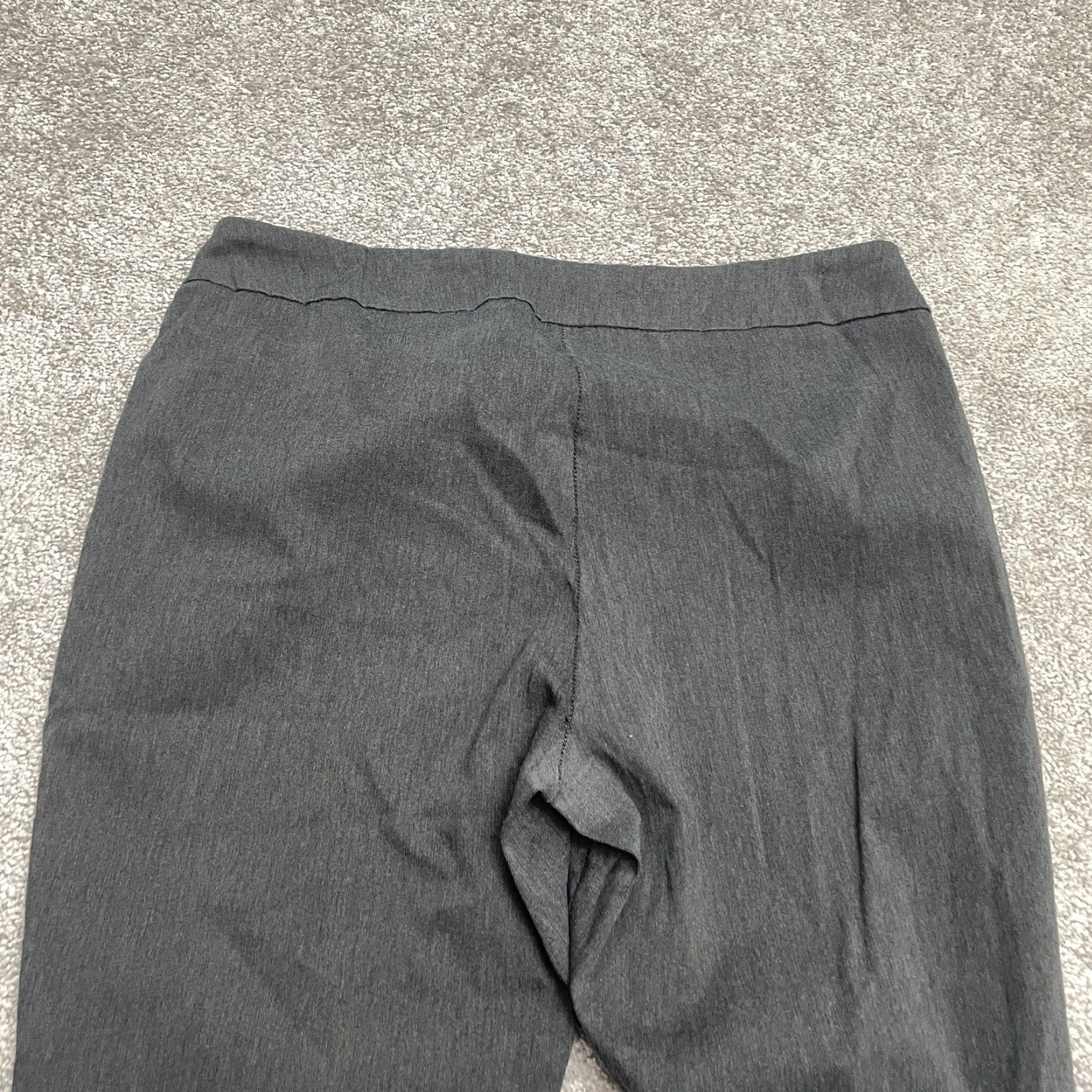 Nanette Lepore Nanette Lepore Bootcut Cropped Pants Womens Large Gray Pull On Stretch 34x25.5 Size 36" / US 14 / IT 50 - 3 Thumbnail