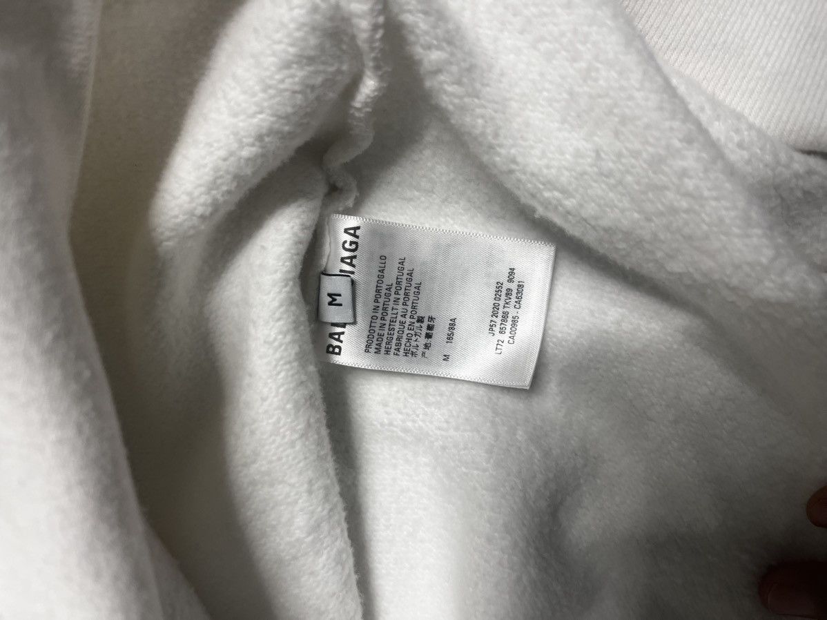 Balenciaga *THROW OFFERS* WHITE BALENCIAGA VENEZIA PULLOVER RARE HOODIE Size US M / EU 48-50 / 2 - 7 Thumbnail