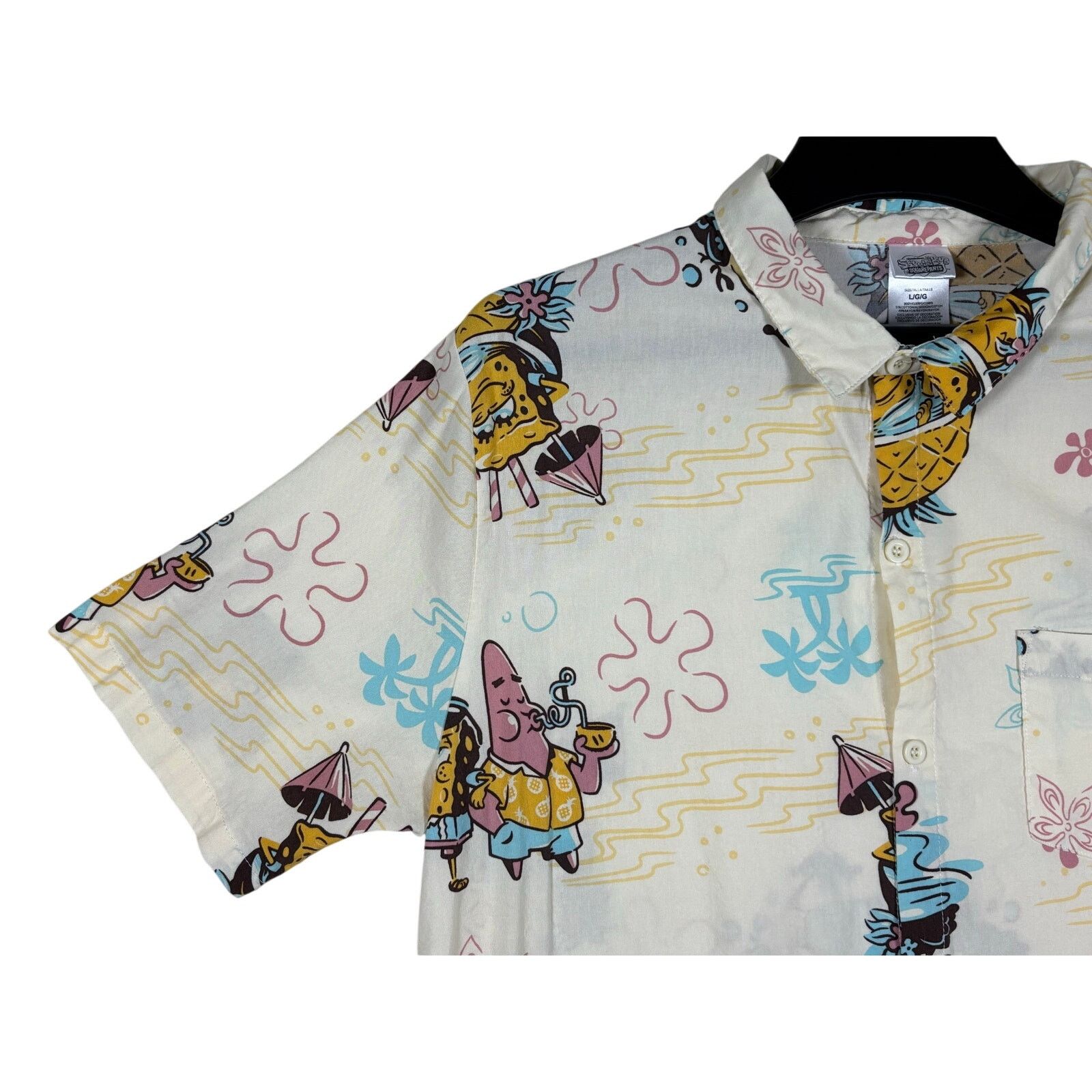 Nickelodeon SpongeBob SquarePants Nickelodeon Button Up Shirt Size US L / EU 52-54 / 3 - 2 Thumbnail