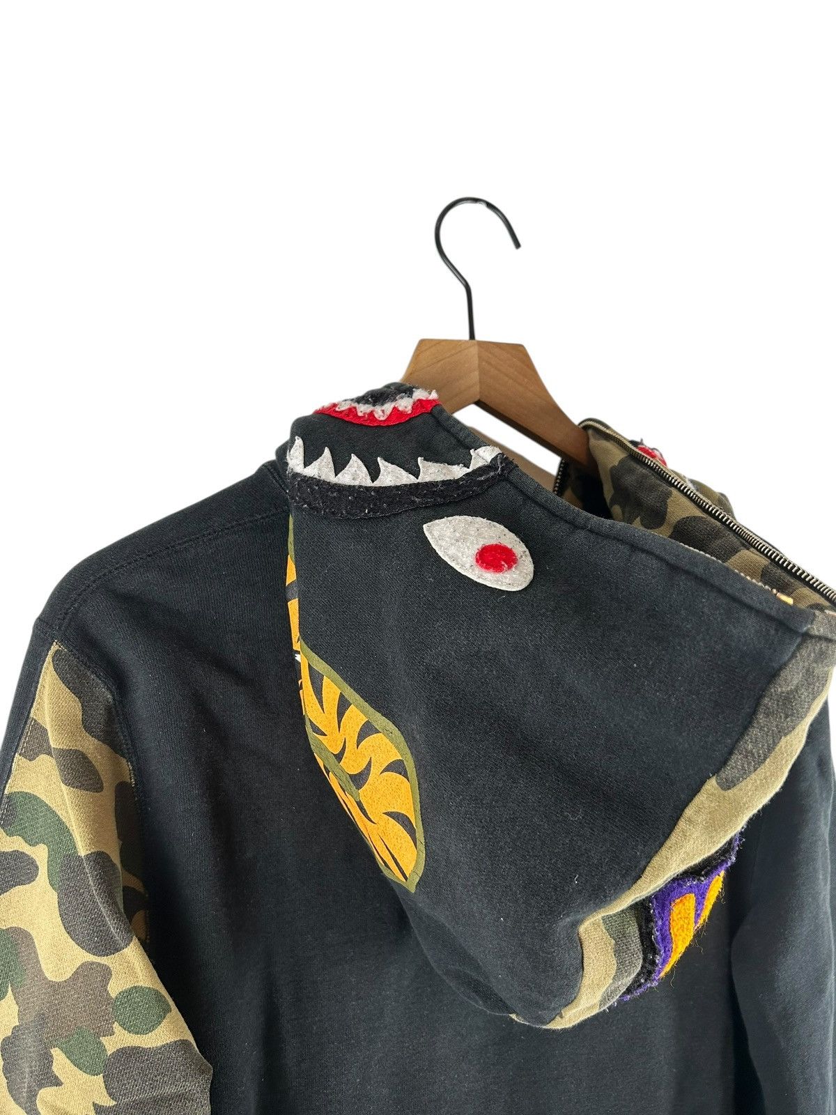 Bape Bape Shark Full Zip Hoodie Size US L / EU 52-54 / 3 - 4 Thumbnail