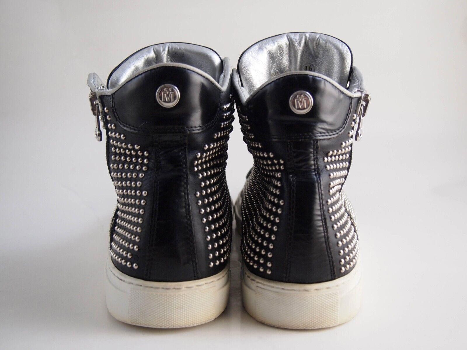 Designer Michalsky Sneakers Studded Black Leather EU 46 US 13 Size US 13 / EU 46 - 6 Thumbnail
