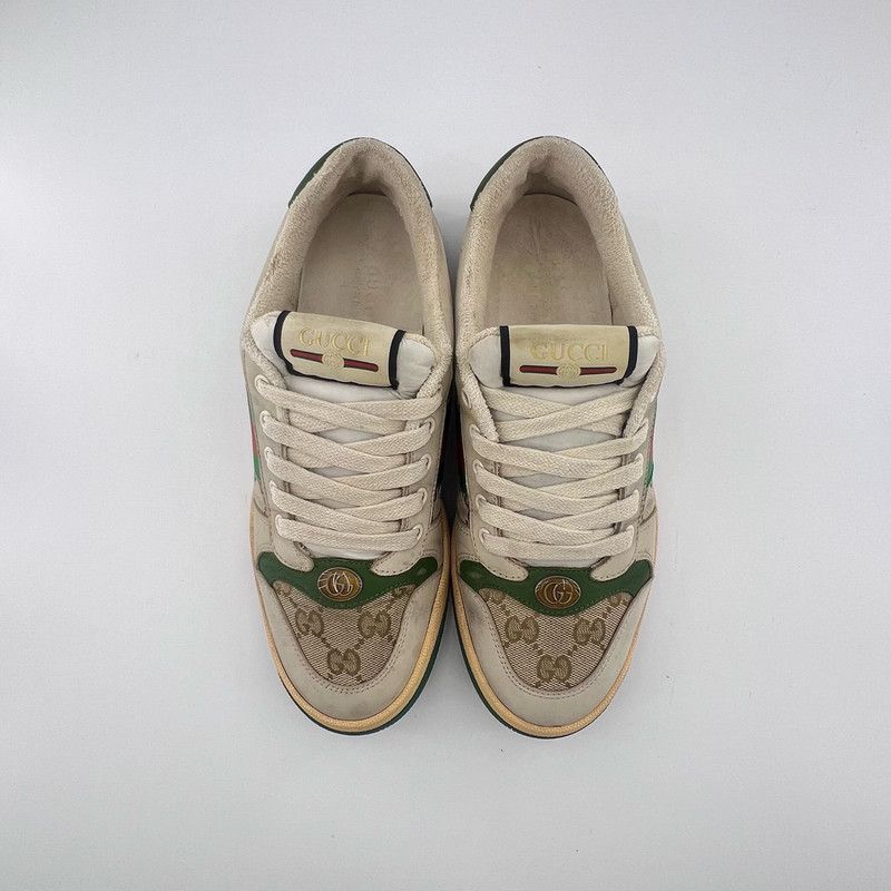 Gucci Gucci Screener Leather Low-Top Sneakers in Green - Size US 7 / EU 40 - 2 Thumbnail