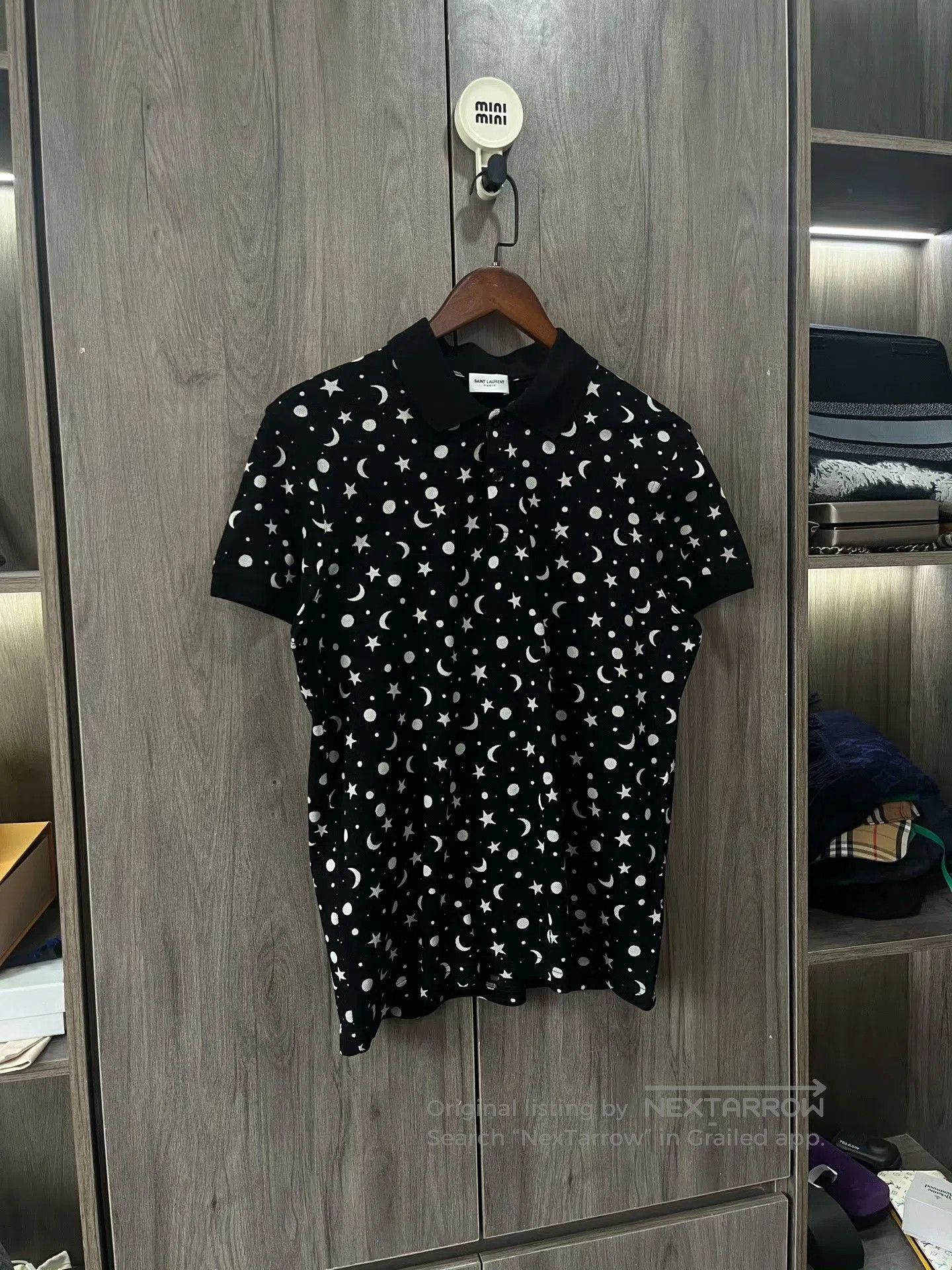 Saint Laurent Paris Saint Laurent SLP Printed Polo T-Shirt. Size US L / EU 52-54 / 3 - 8 Thumbnail