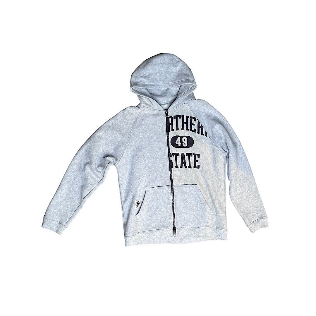 Reese Cooper Reconstructed Vintage Champion Zip-up Hooded Sweatshirt Size US M / EU 48-50 / 2 - 1 Thumbnail