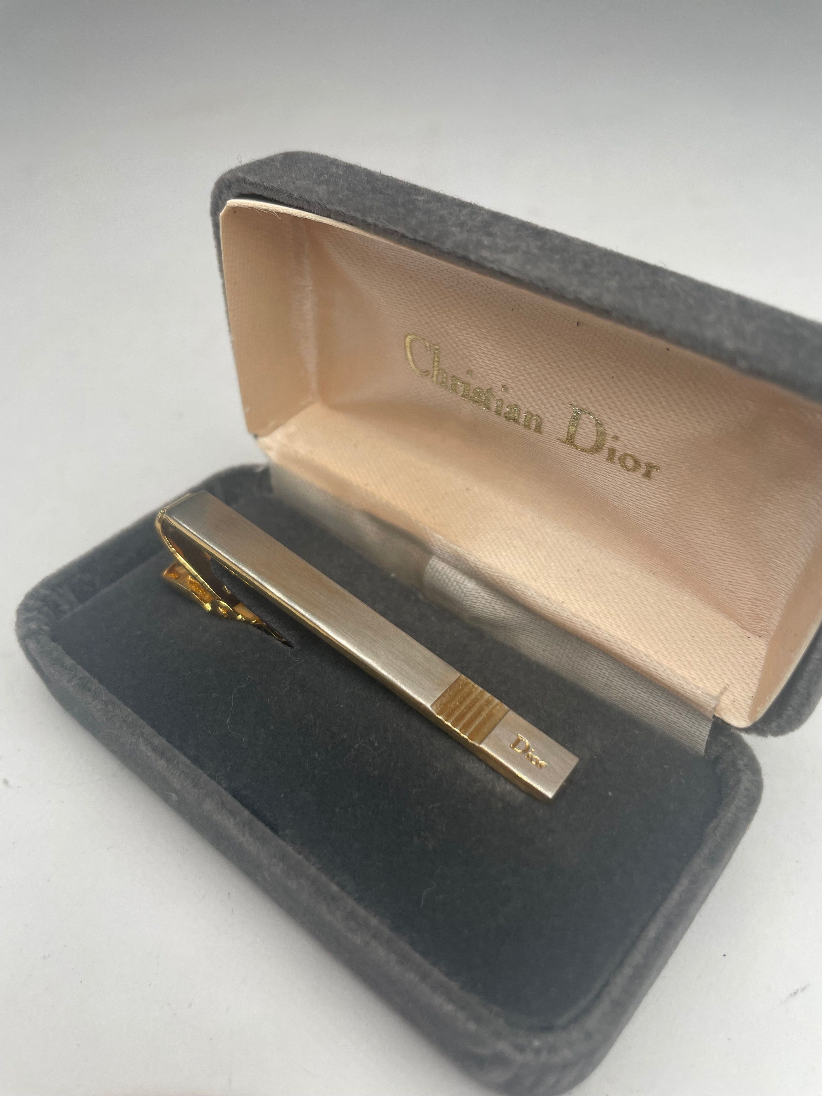Dior Vintage Tie Money Clamp Golden Steel Size ONE SIZE - 1 Thumbnail