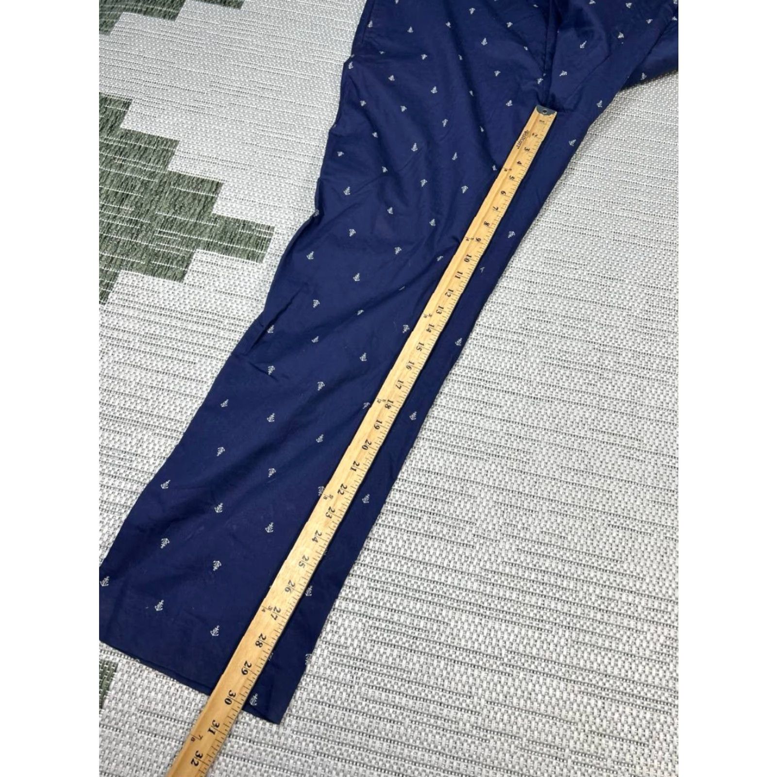 Ralph Lauren Lauren Ralph Lauren Pants Mens 38 Blue Cotton Anchors Straight Chinos 38x30 Size US 38 / EU 54 - 3 Thumbnail