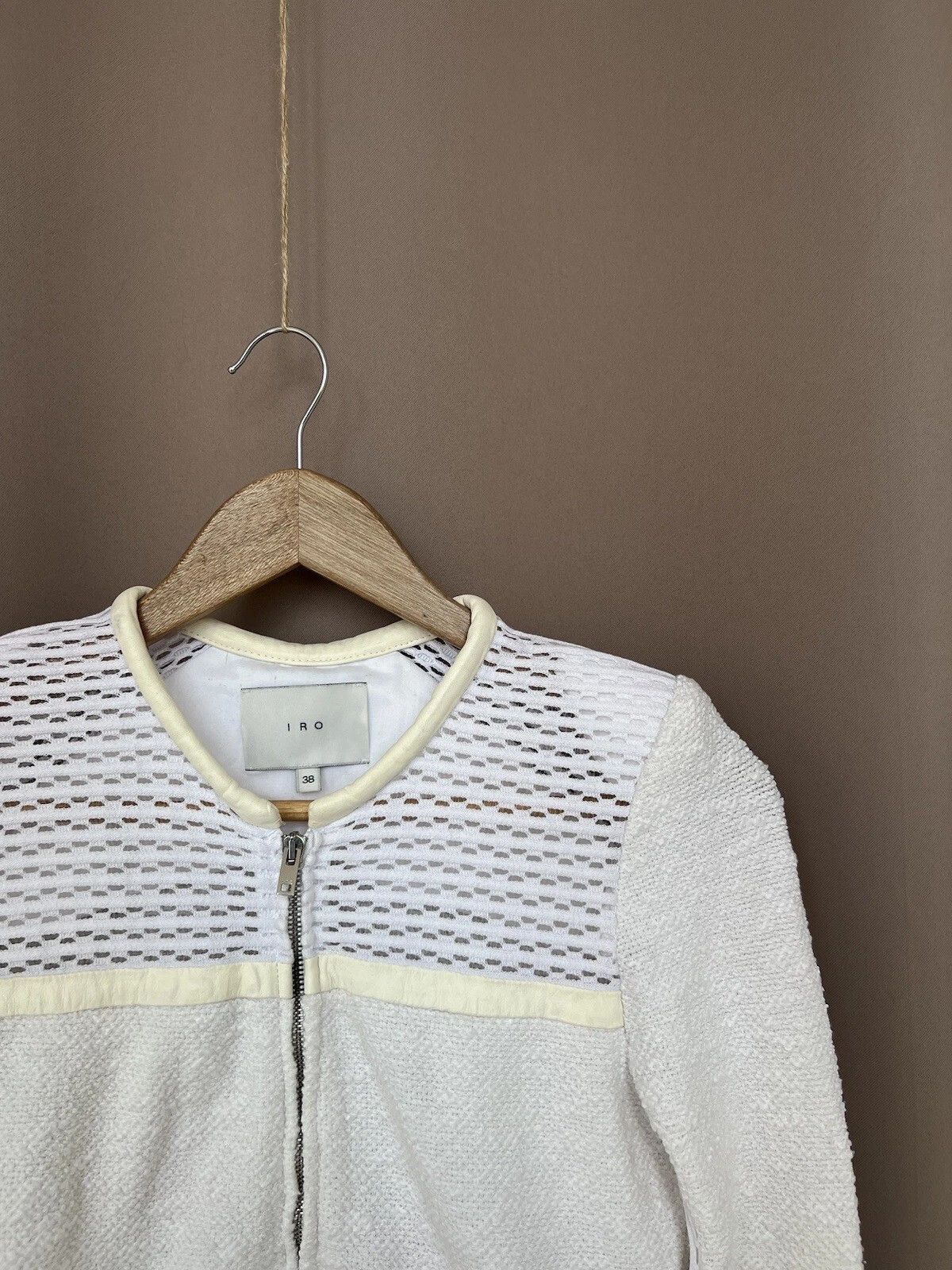 Iro Iro Hurley Zip Jacket Womens Size 38 or S Vintage Cardigan Size S / US 4 / IT 40 - 6 Thumbnail