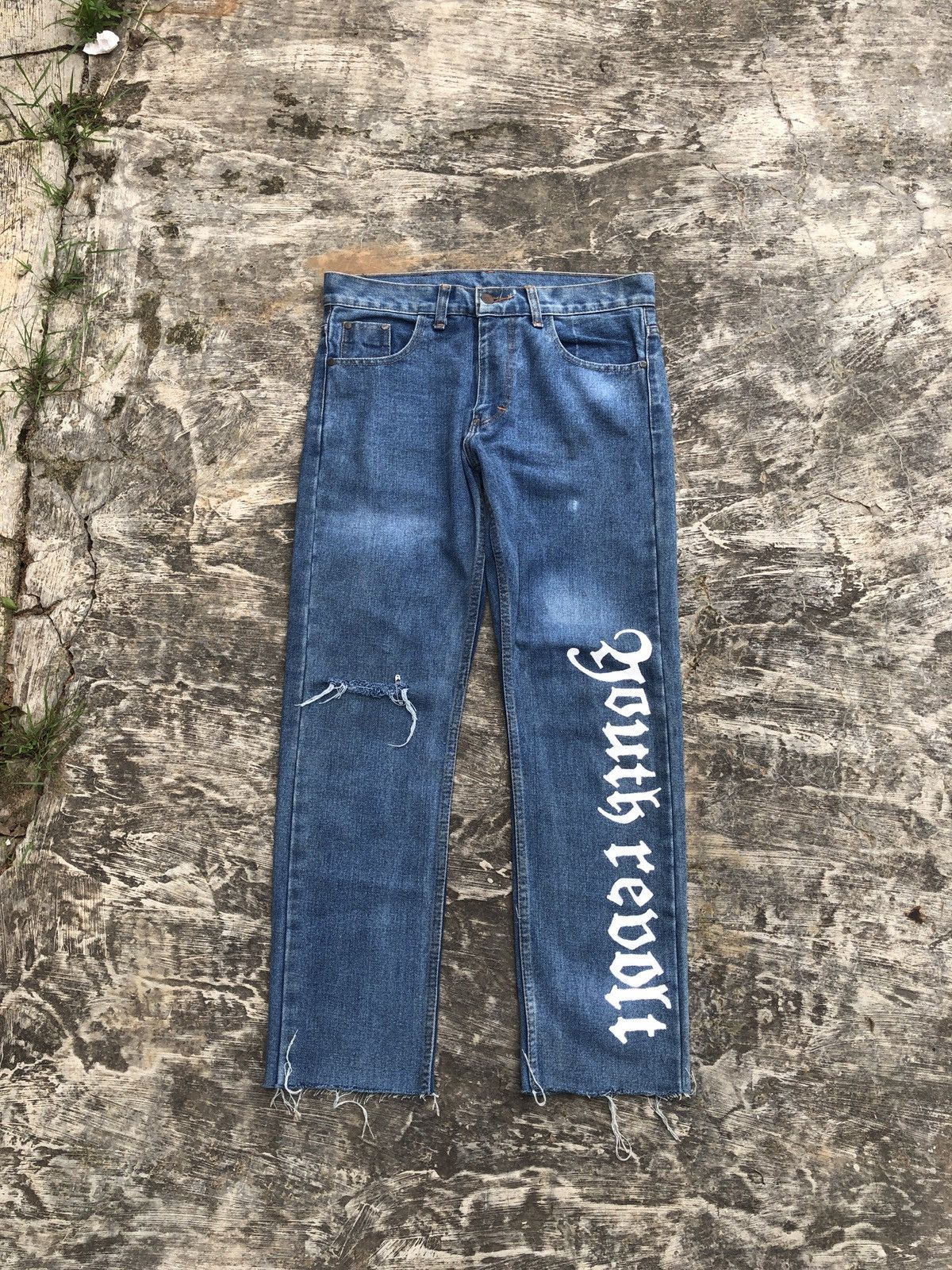 Other Jeans haindpainted “Youth Rebolt” Size US 32 / EU 48 - 4 Thumbnail
