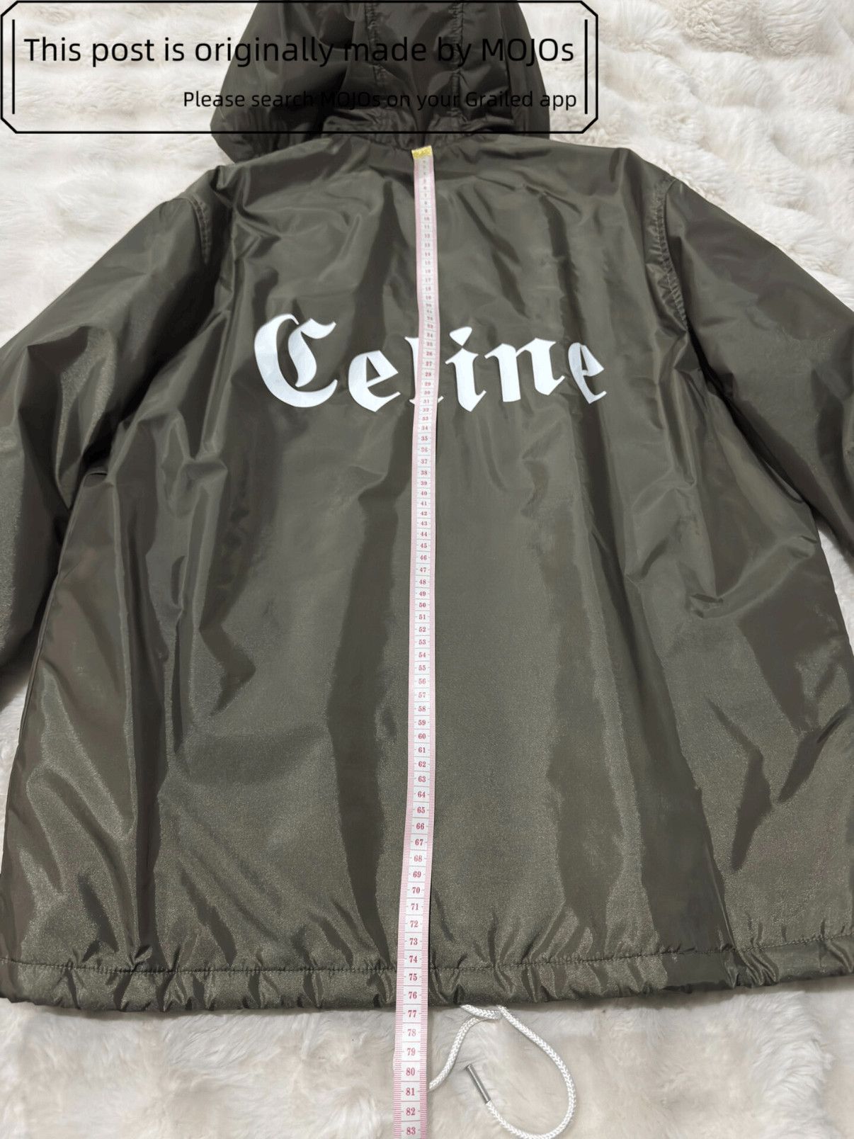 Celine Sz 48 Celine Back Logo Padded Coach Jacket mojos3716 Size US M / EU 48-50 / 2 - 6 Thumbnail