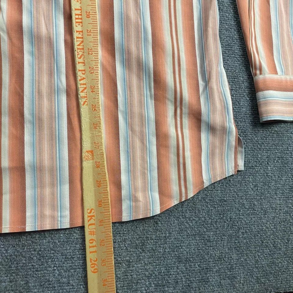 Tommy Bahama Tommy Bahama Silk Shirt Men's Large Striped Multicolor L Size US L / EU 52-54 / 3 - 8 Thumbnail