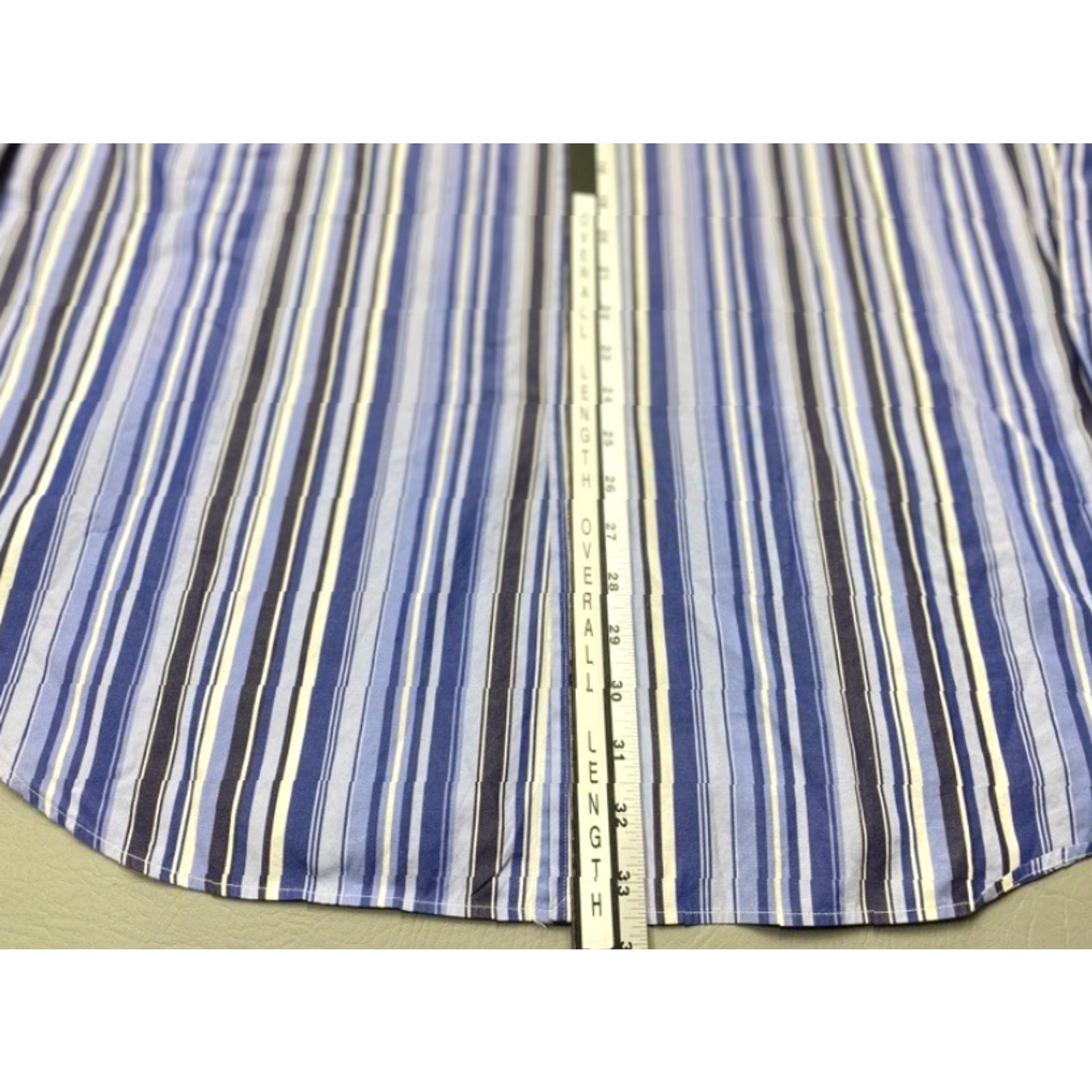 Polo Ralph Lauren Polo Ralph Lauren Shirt Mens XL Blue White Stripe Classic Fit Button Up Size US XL / EU 56 / 4 - 7 Thumbnail