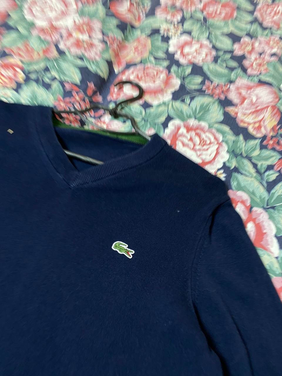 Lacoste × Vintage Vintage Lacoste Navy Knit Sweater Size US M / EU 48-50 / 2 - 5 Thumbnail