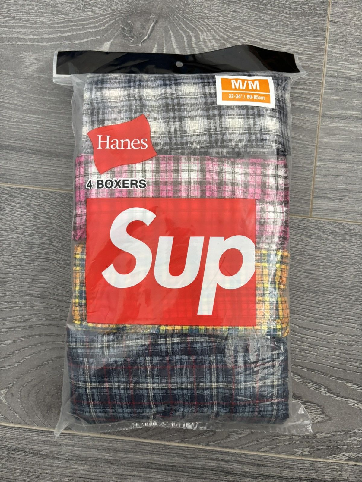 Hanes × Supreme Supreme Hanes Plaid Boxers 4 Pack Medium | Grailed