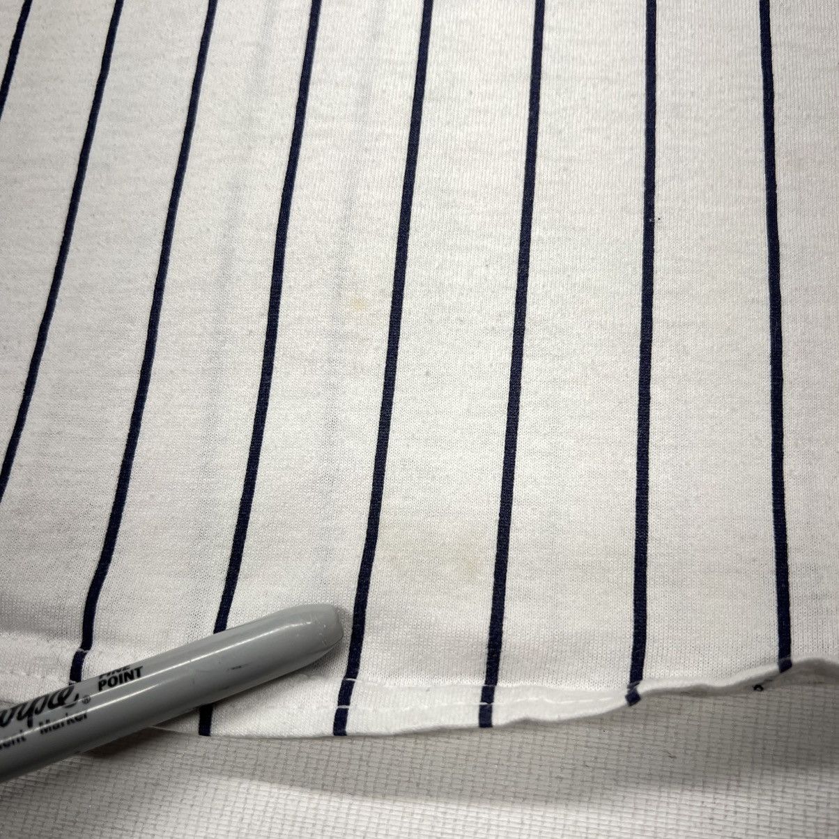 New York Yankees × Vintage VTG Russell Yankees Jersey White Pinstripe Blank Athletic Size US XL / EU 56 / 4 - 20 Thumbnail