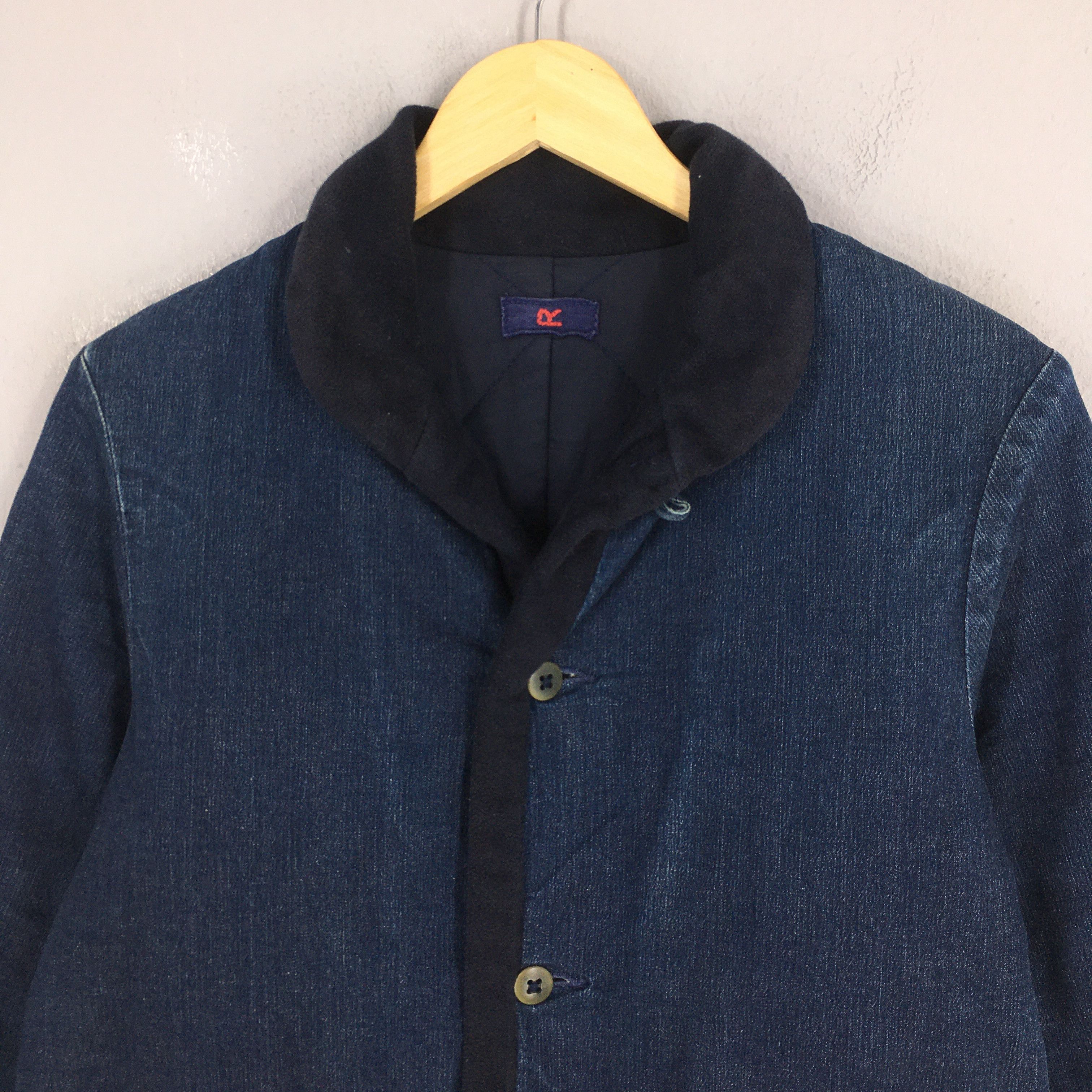 45rpm Vintage 45 RPM Japan Usn Shawl Collar Button Jacket Small Size US S / EU 44-46 / 1 - 2 Thumbnail