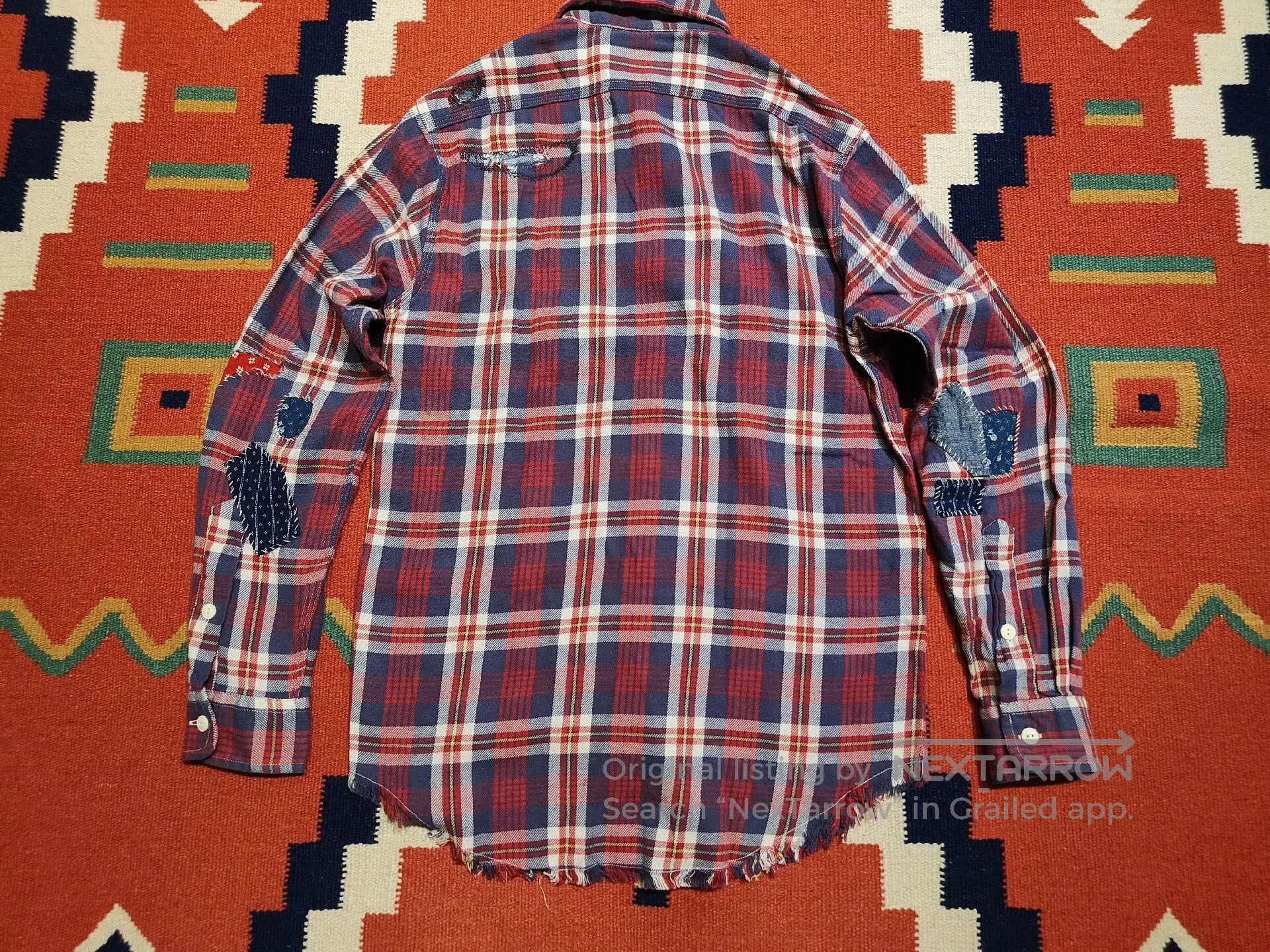 Polo Ralph Lauren Polo Country RL Distressed Flannel Shirt. Size US XS / EU 42 / 0 - 3 Thumbnail