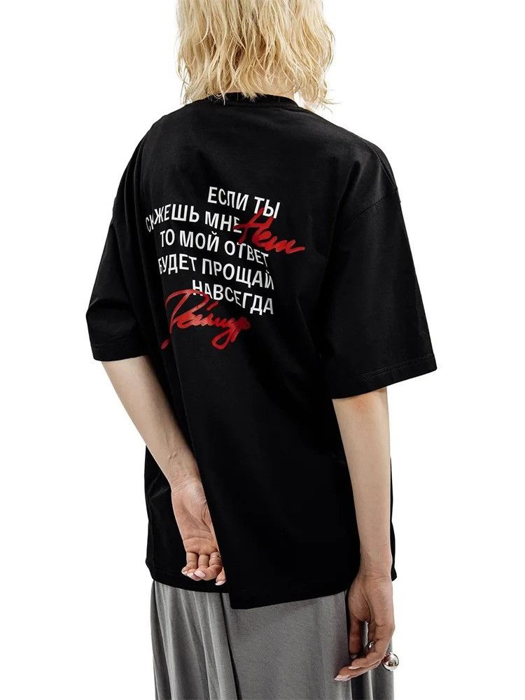 Other Aesthetic Oversized Letter Gothic T-Shirt Size US XL / EU 56 / 4 - 3 Thumbnail