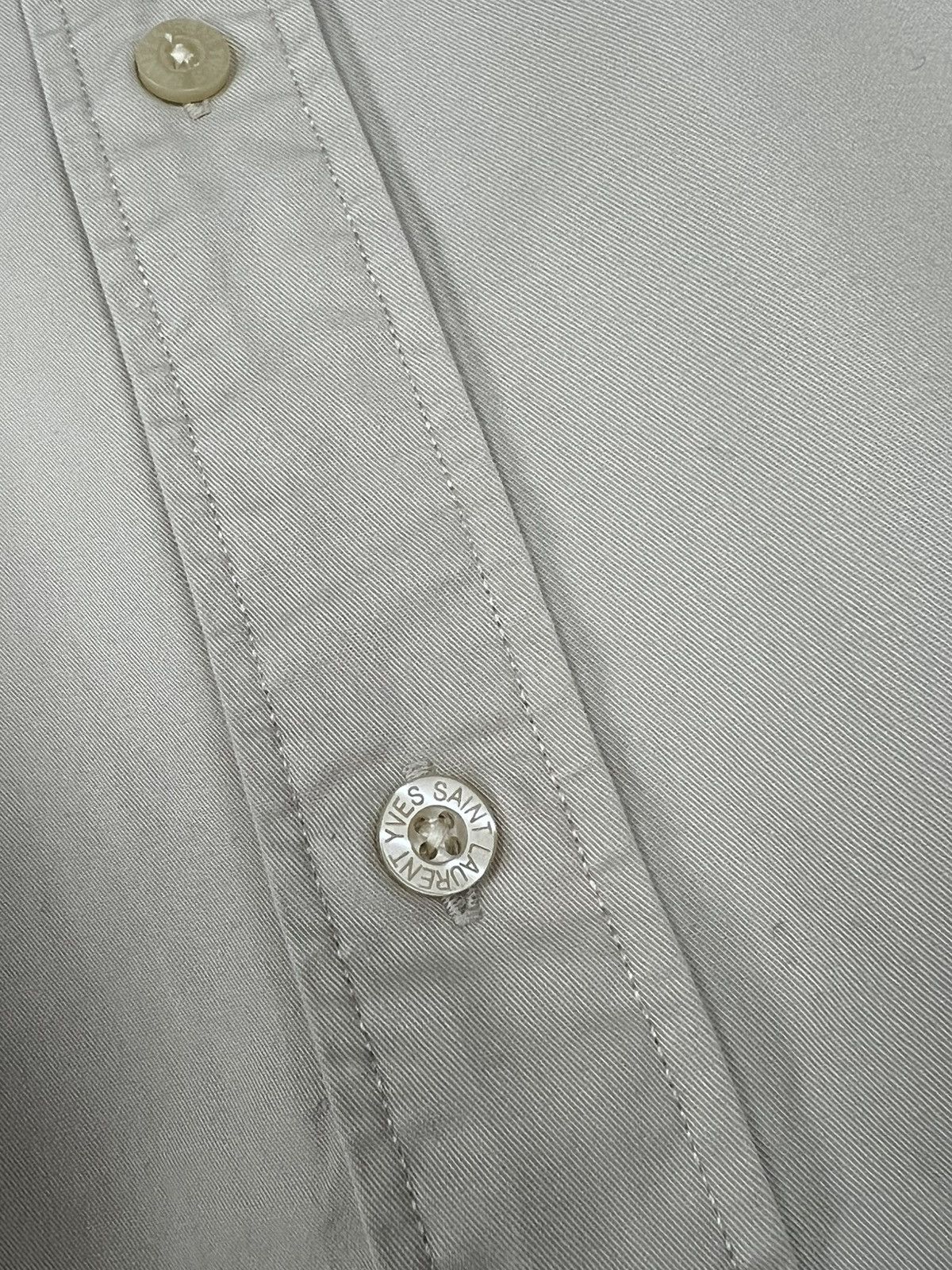 Yves Saint Laurent Vintage YSL Yves Saint Laurent Beige Shirt Size 2Xl Size US XXL / EU 58 / 5 - 10 Thumbnail