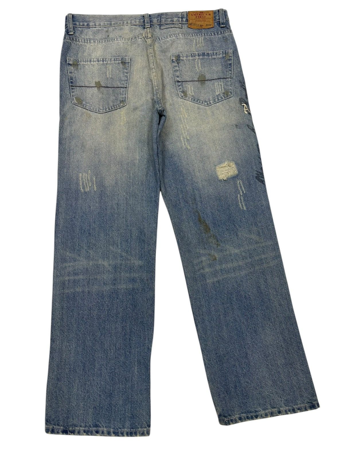 Acne Studios BAGGY FLARE DISTRESS PAINTER JEANS ABERCROMBIE & FITCH STYLE Size US 35 - 4 Thumbnail
