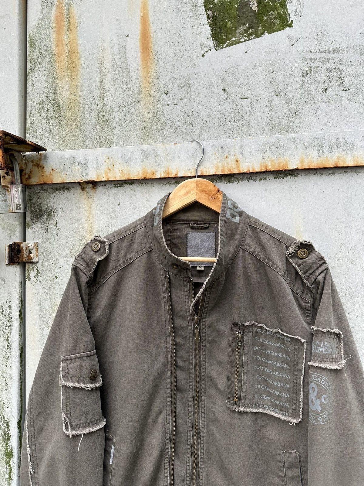 Dolce & Gabbana 👹Vintage Dolce & Gabbana VICTORYI Distressed Detroit Jacket Size US M / EU 48-50 / 2 - 6 Thumbnail